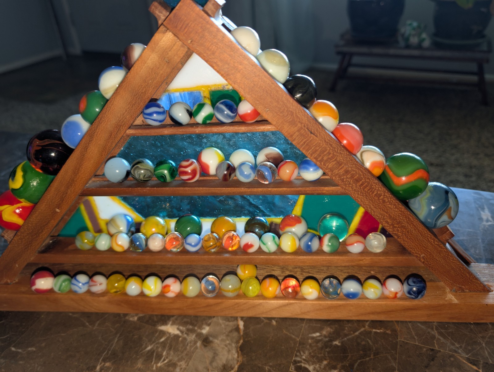 CHERRYWOOD DISPLAY OF MINT TO NM OLD MARBLES AKRO PELTIER VITRO VACOR WV SWIRLS