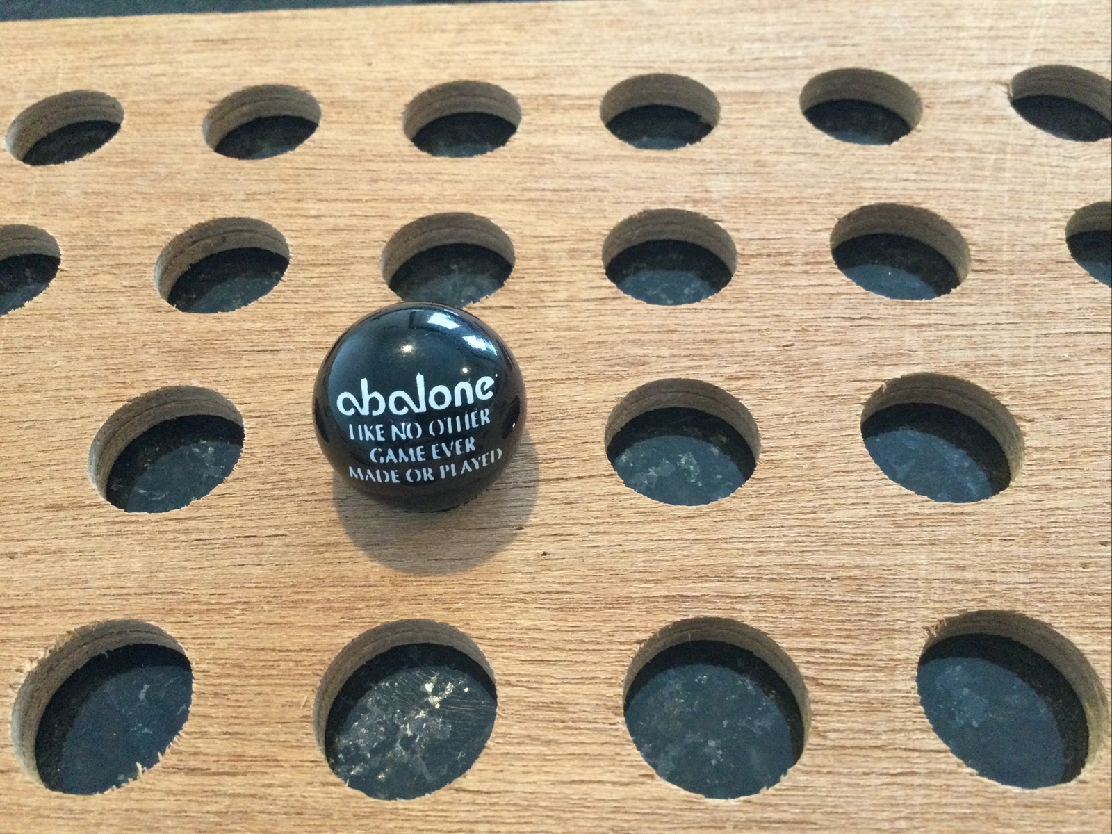 Vintage | “Abalone Like No Other Game Ever Made or Played” Marble Black or White