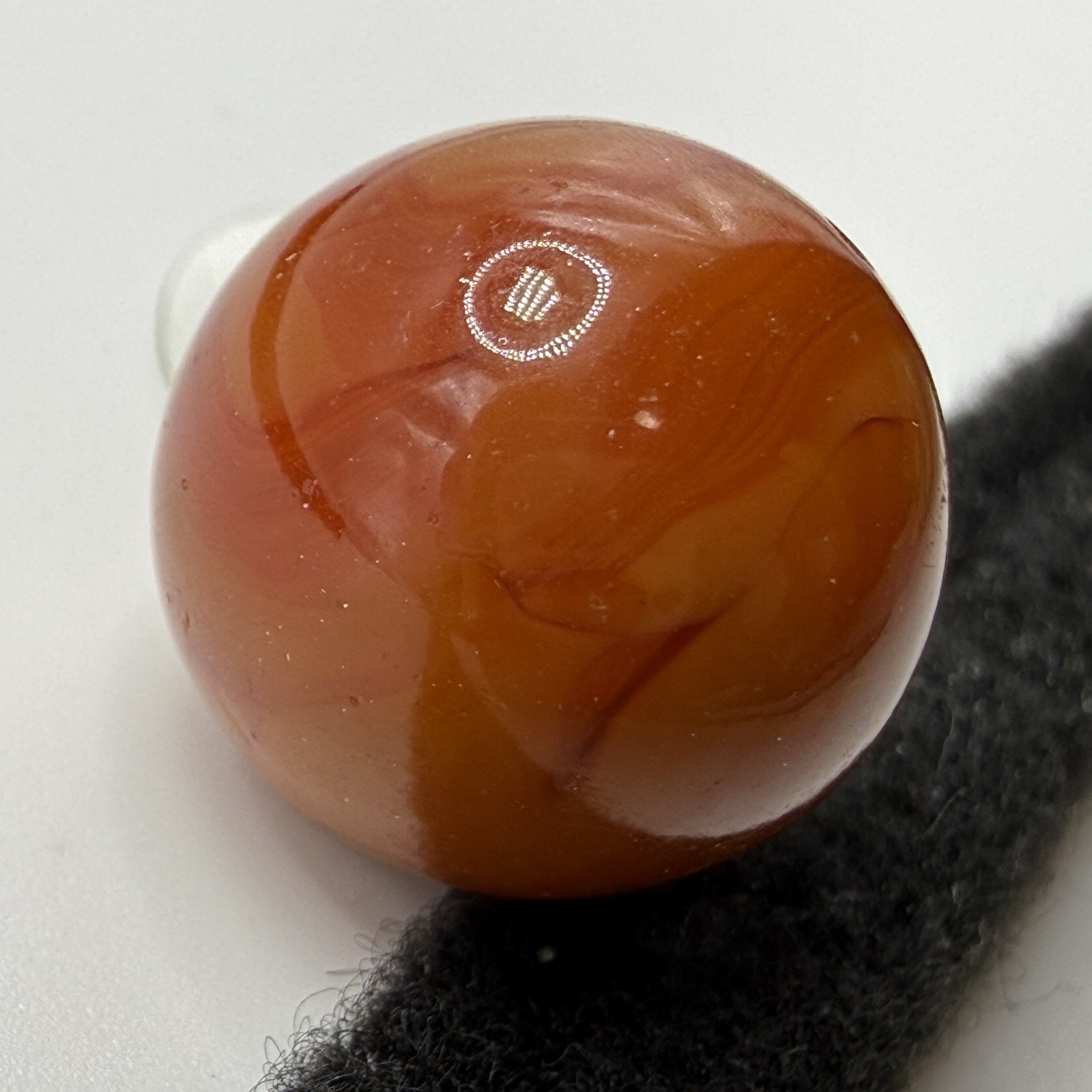 CARAMEL Color WV Swirl Marble .61” NM Cairo Alley Akro Opaque Swirl