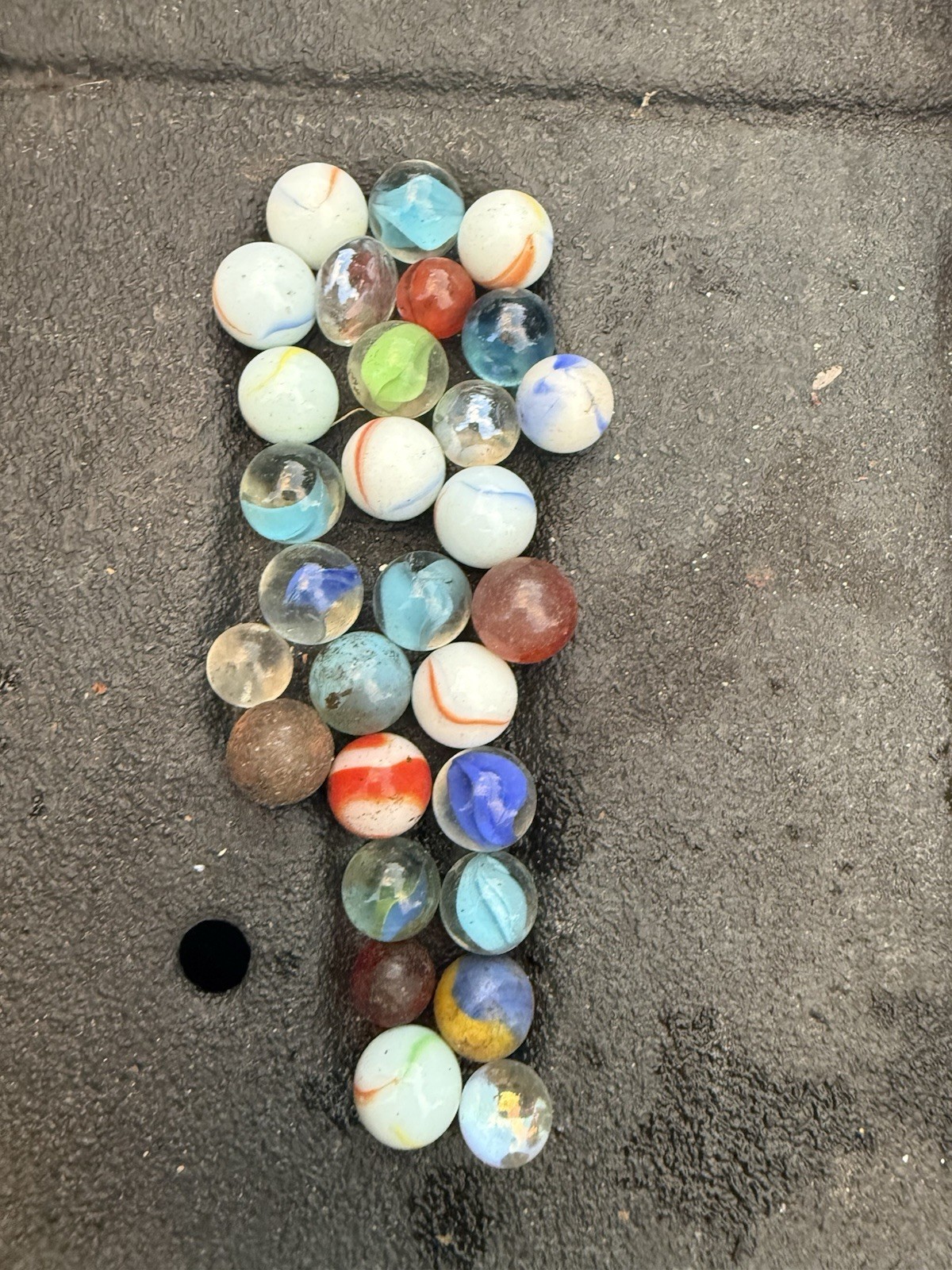 Vintage Marble Lot 150+ Glass Marbles Shooters Swirls Cat Eye Mixed Collection