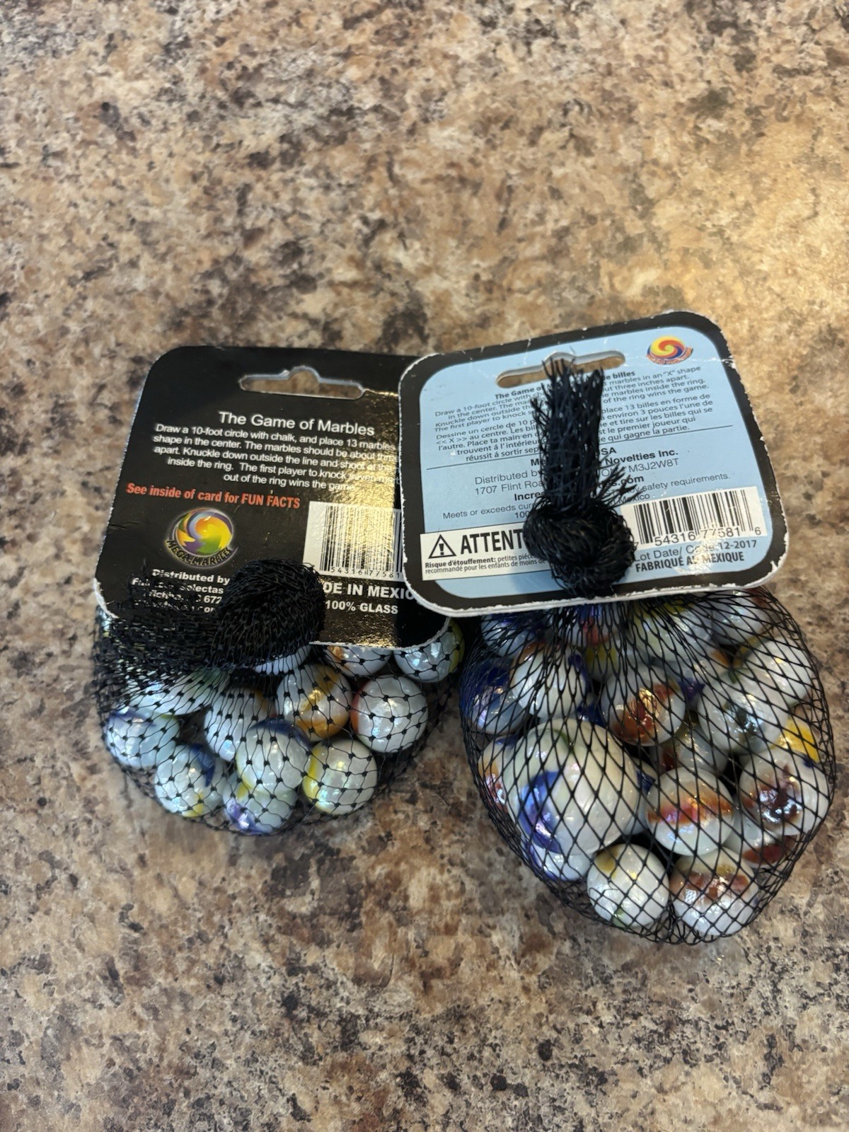 Lot Of 2 Comet Mega Marbles Net Bag 24 Players 1 Shooter Retired Set (2004-2006)