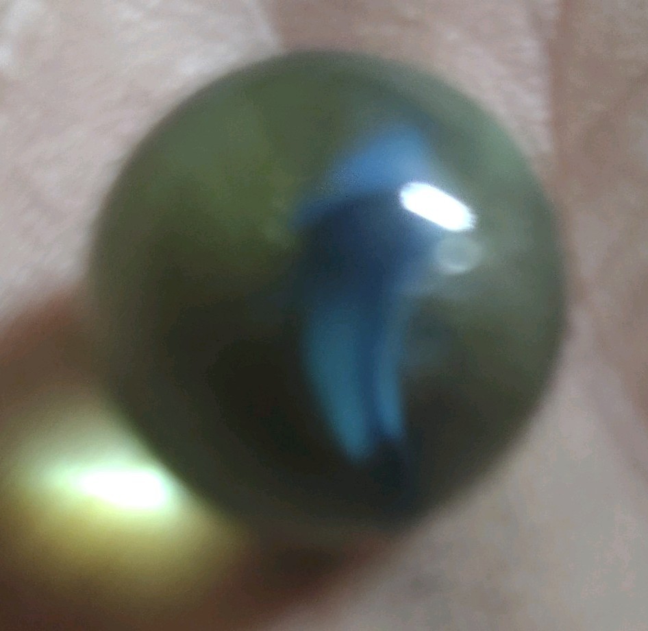 Green Swirl Glass Toy Marble Swirl Style Ages 4-7 8-11 Years 12-16 17+ Up