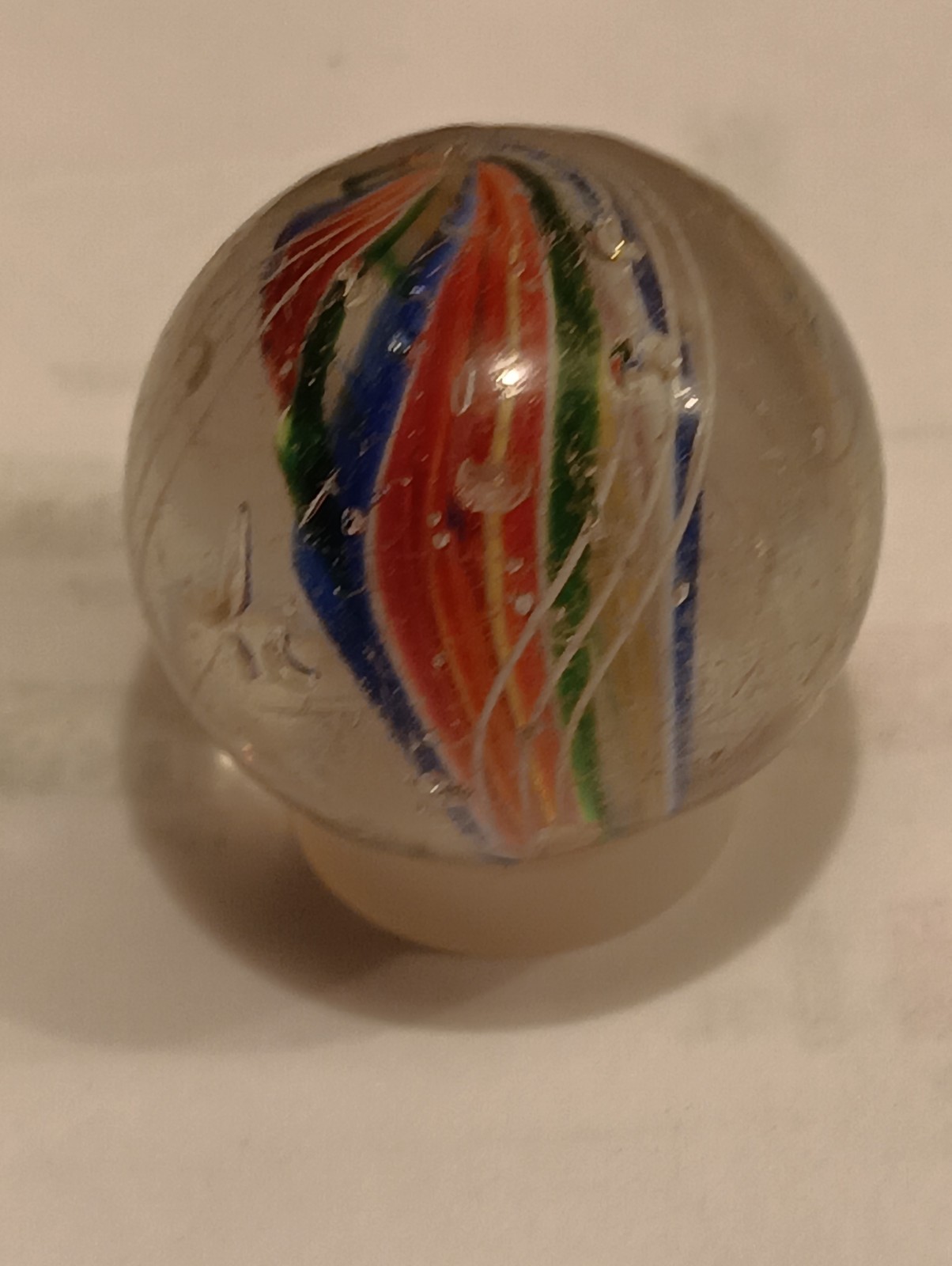 Gernan Divided Core 3 Band Core Marble. Size 1 And3/64 Inches.