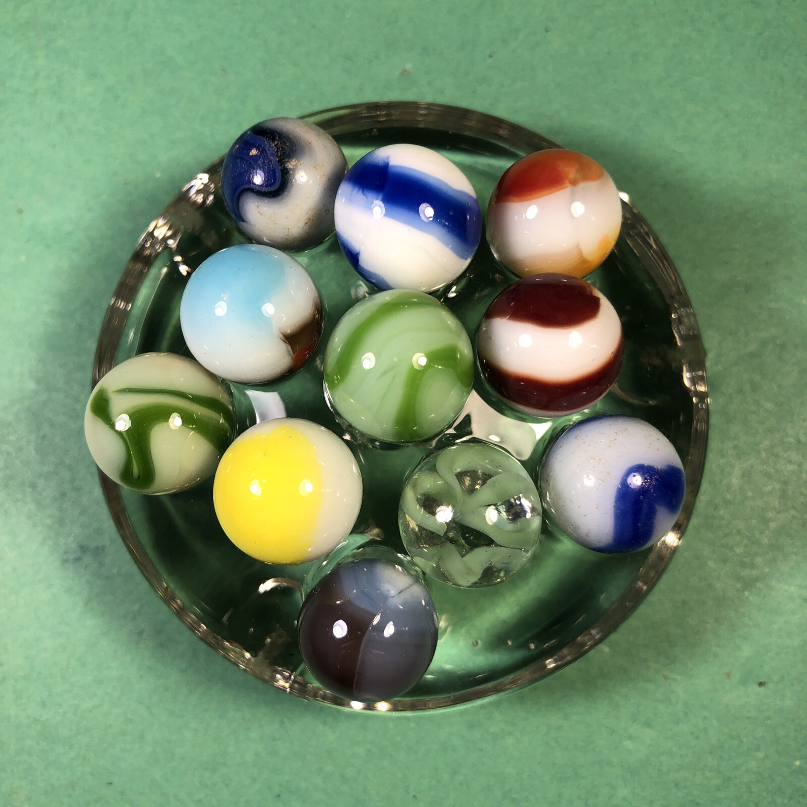 Vintage Marbles | Approximately 1/2″ | Lot Of 11 | Nice Patterns | Lot #205