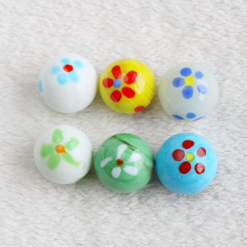 25mm Glass Marbles Round Glass Beads Vase Fish Tank Decor DIY Craft Toy Game