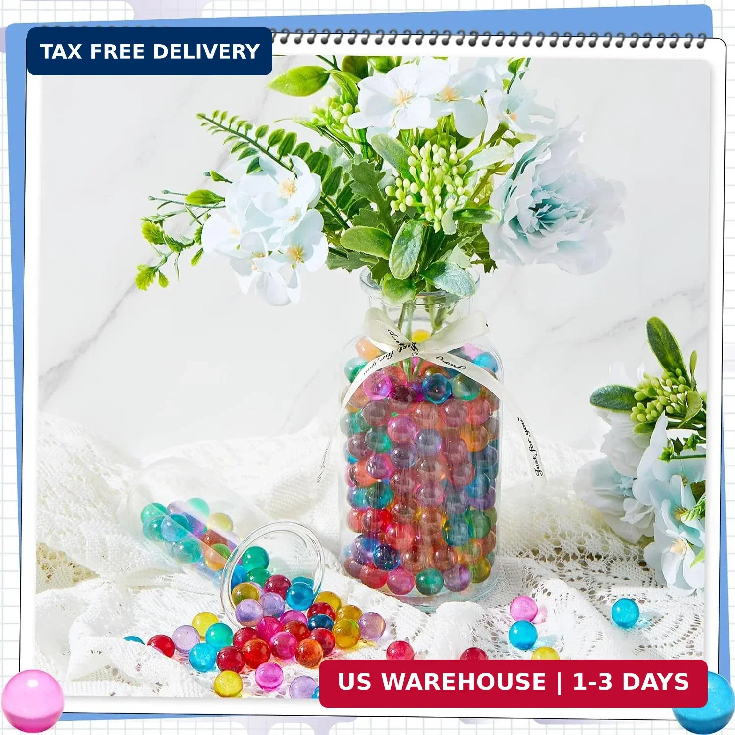 Zhanmai 500 Pieces Color Mixing Glass Marbles 0.56 Inch Cat Eyes Marbles Bulk So