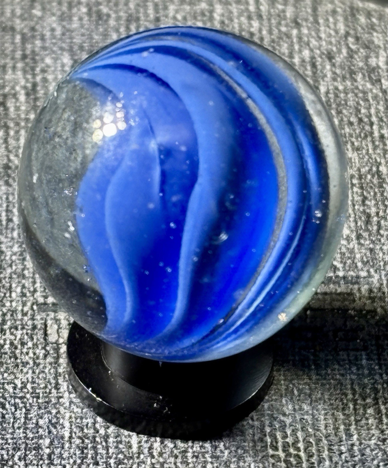 VTG Vitro Six Finger Caged Cats Eye Shooter Marble .94” Some Play Wear See Pics