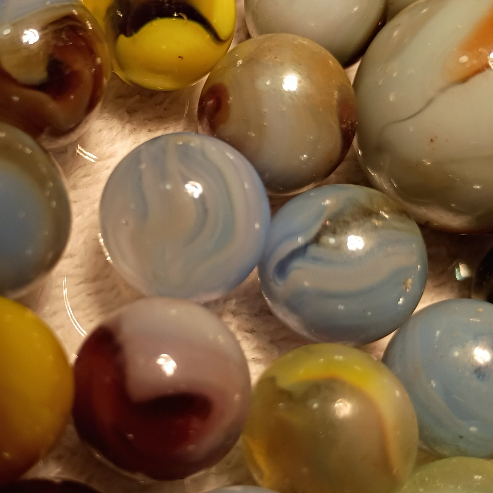 Handmade,Germain, machine,Akro, Vitro Vintage Lot of 50+ MARBLES!! rare! L🤪🤪K!
