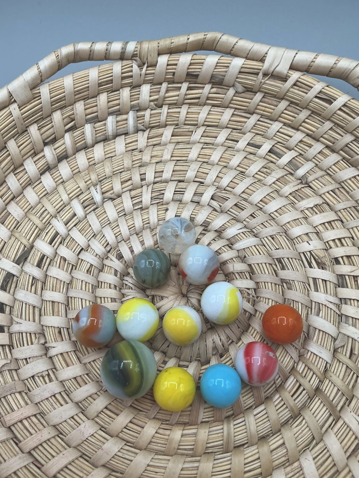Vintage Marble Lot Of MARBLES UV Reactive Cadmium and Uranium
