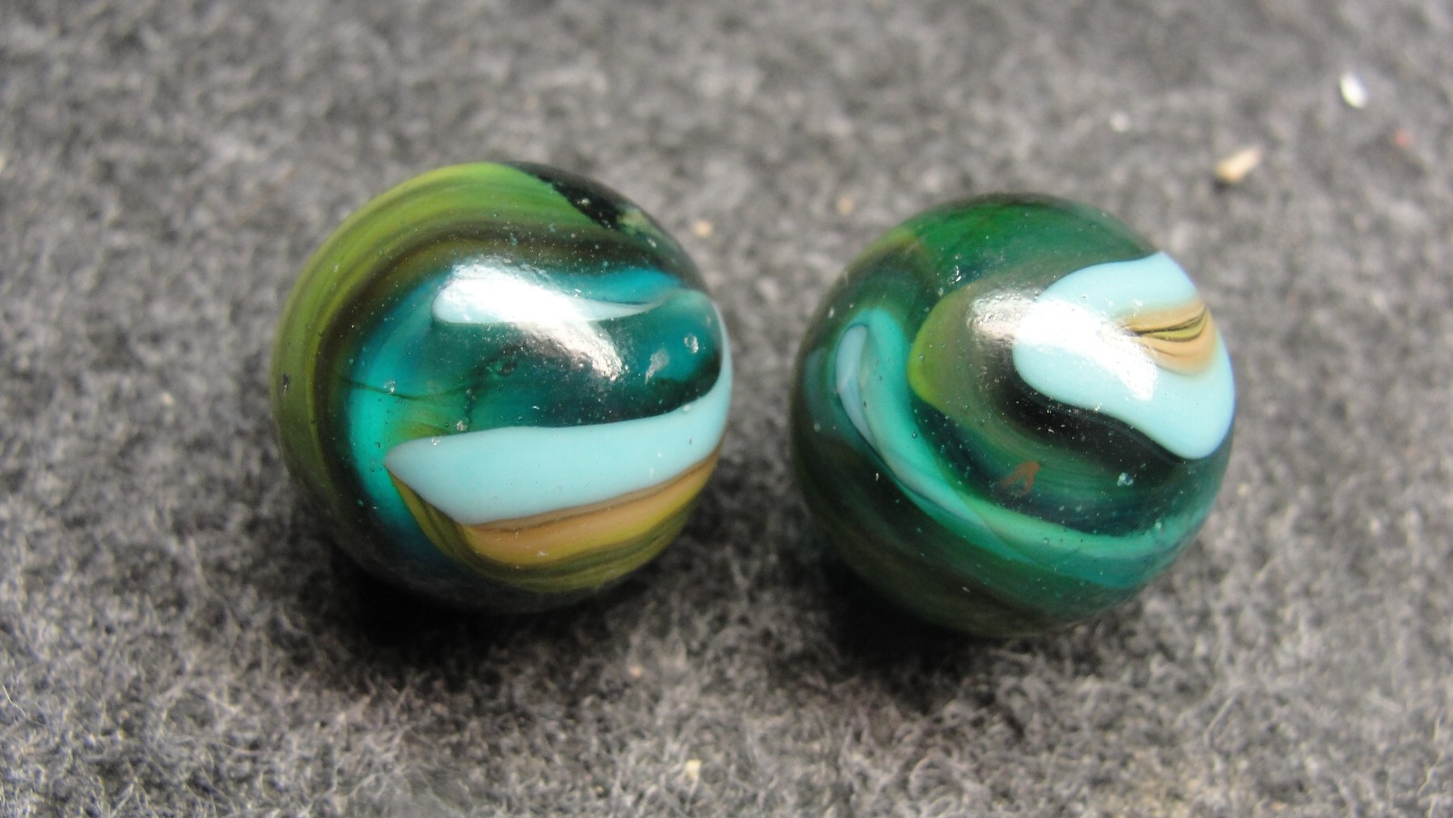 D.A.S. Early run Test 2 Teal marbles j27d