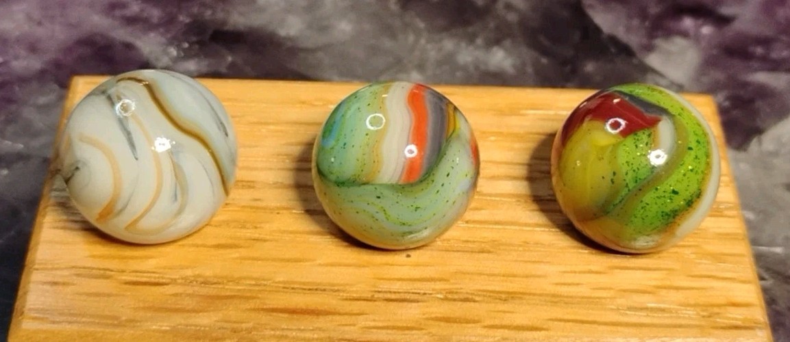 .69″ +/- D.A.S. MARBLES (THE LIGHTHOUSE RUN) 7/27/18 – LOT OF 3 NM