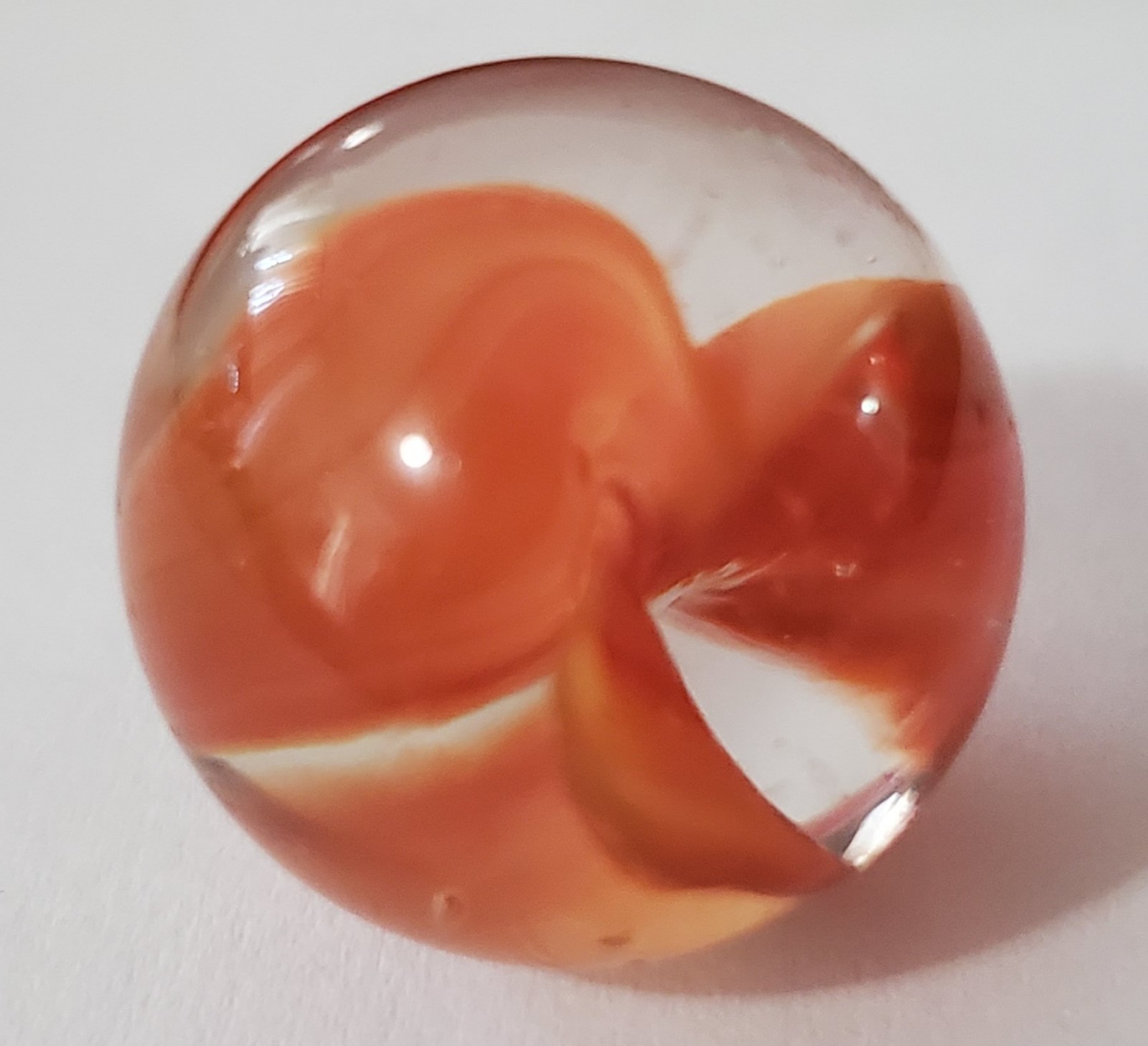 Vintage Hand-Blown Glass Swirl Marble GORGEOUS