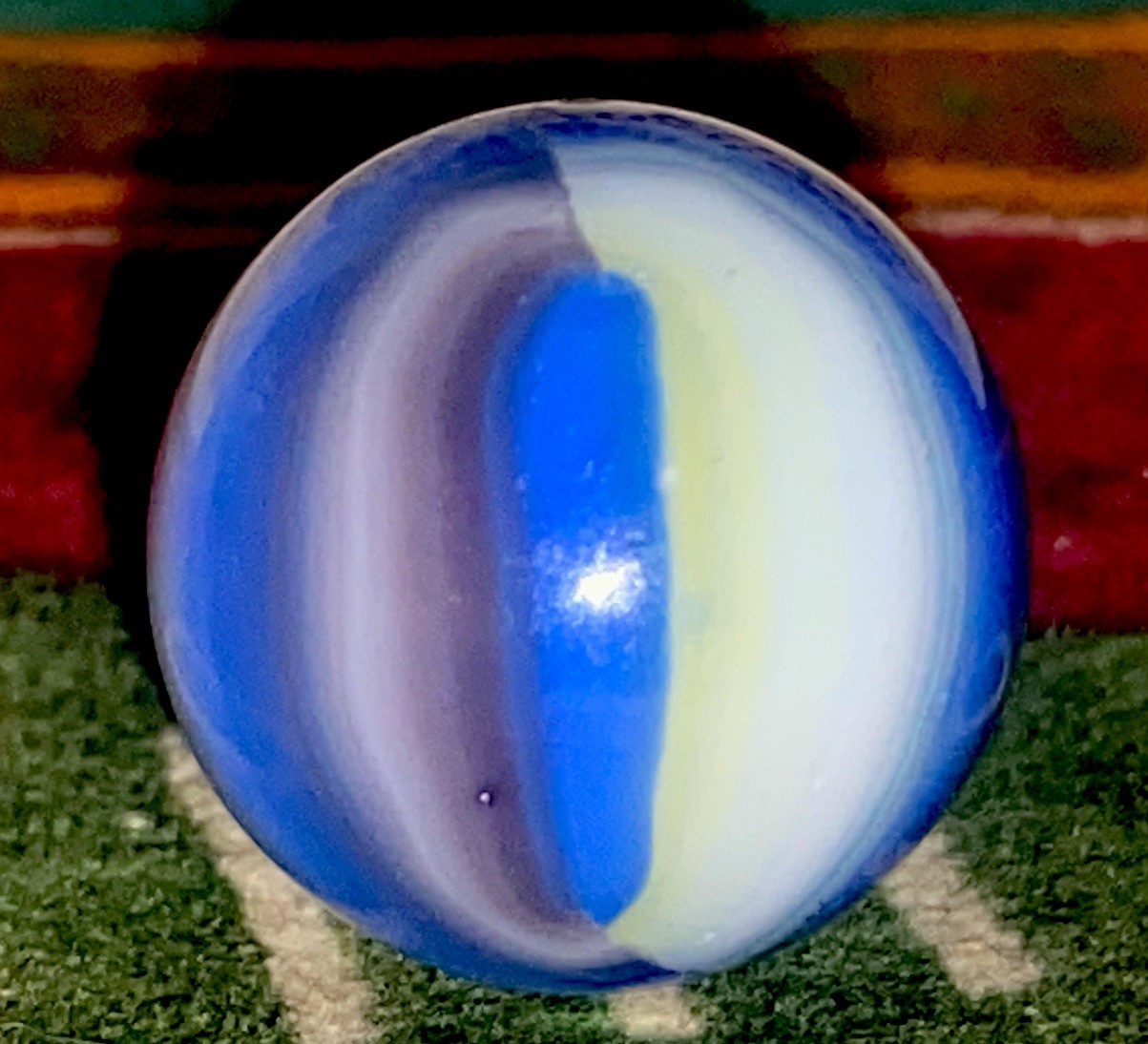 😎“Shooter”Vintage Marble King “Blended Hercules”Marble-Mint.63 St.Mary’s-HTF#45