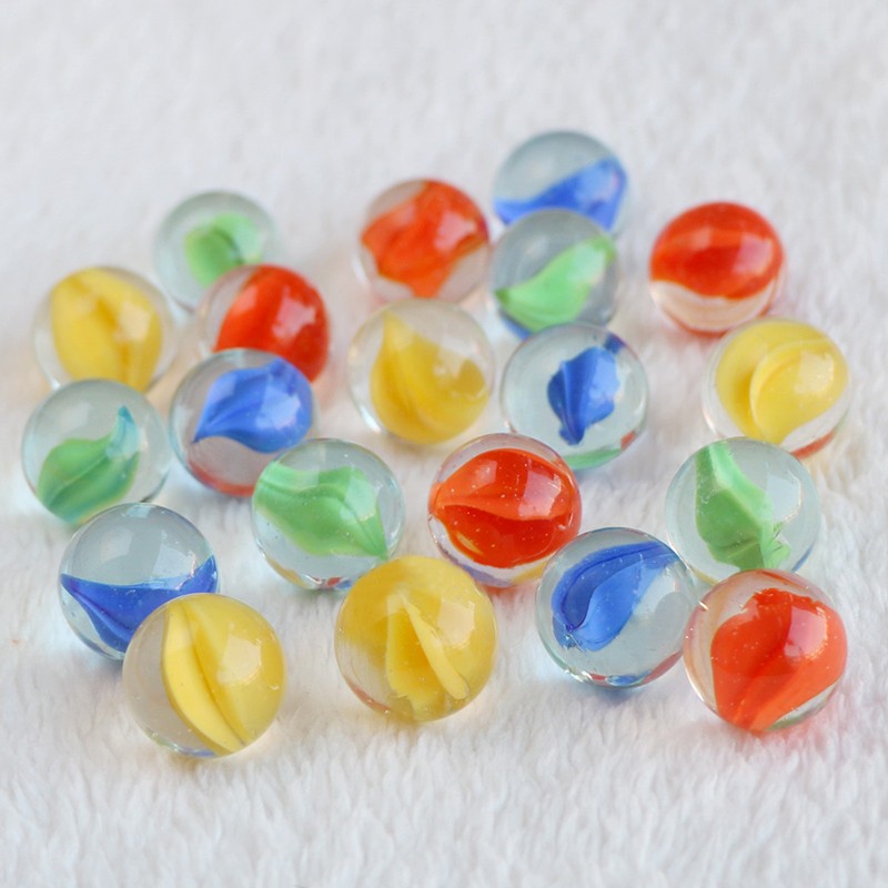 16mm Marbles Glass Beads Coloured Traditional Vintage Classic Toy Game DIY Decor