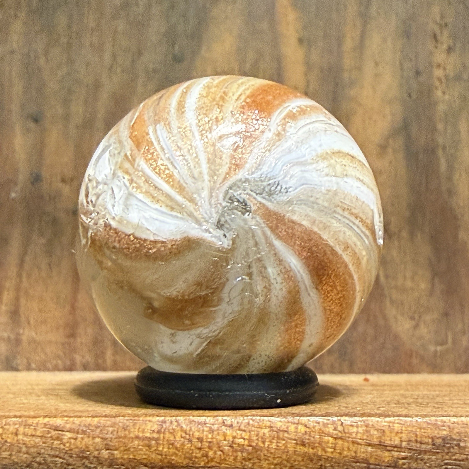 Antique German Handmade Onionskin Lutz Marble 13/16” Good(+) | 318