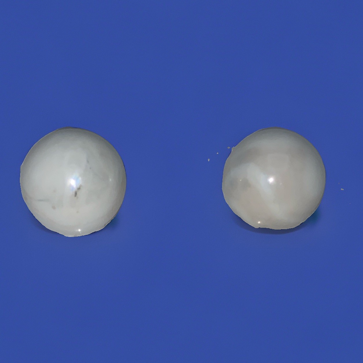Lot Of 2 Cracker Jacks Logo White Milk Swirl Glass 1” Marbles Vintage Set