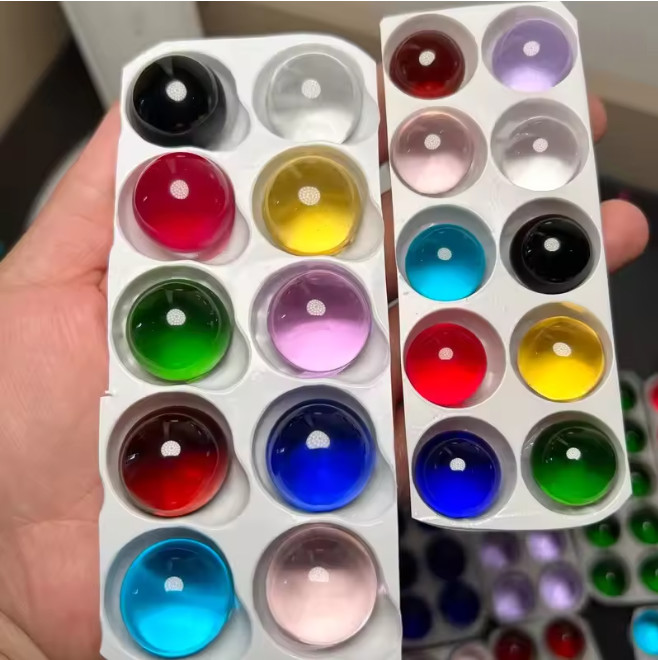 30mm Marbles Glass Beads Ball Decorative Sphere Colorful Crystal Ball Many Color