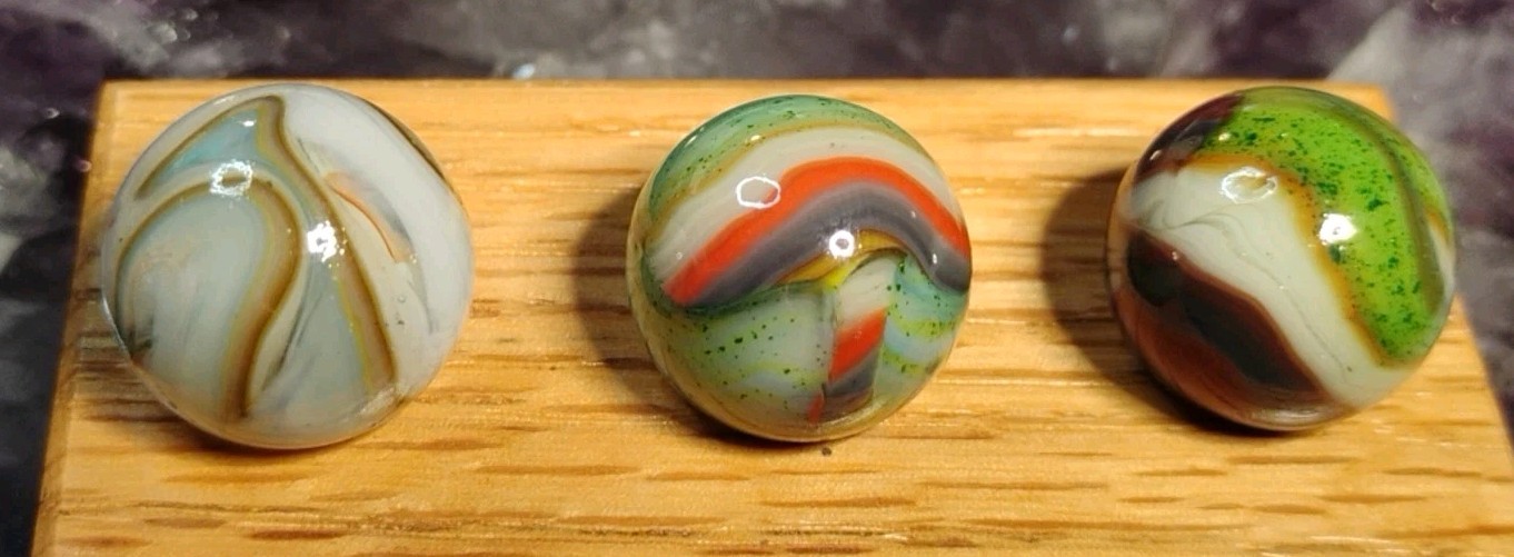 .69″ +/- D.A.S. MARBLES (THE LIGHTHOUSE RUN) 7/27/18 – LOT OF 3 NM