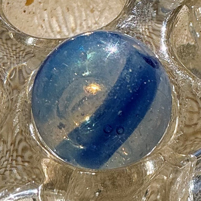 1/2” Pettier Pee-wee Clear NLR Marble With Large Bouble In Middle Check Photos