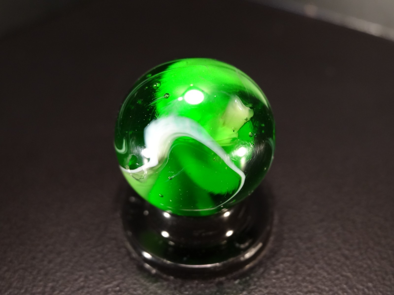 CHRISTENSEN AGATE SUBMARINE PATTERN ⚓🚢 EMERALD GREEN BEAUTY!