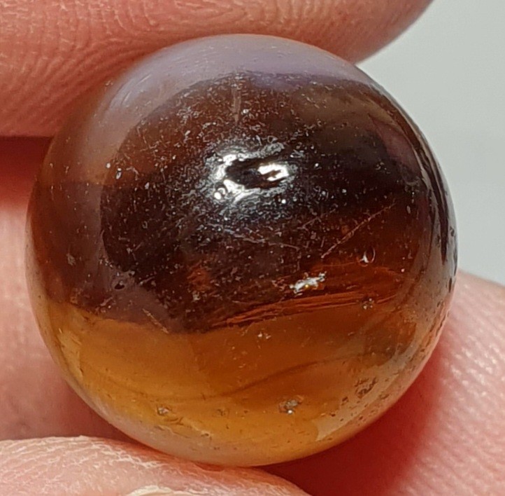 19/32″ Vivid Japanese Mushroom Patch 1940s Vintage Marbles CNM/NM+