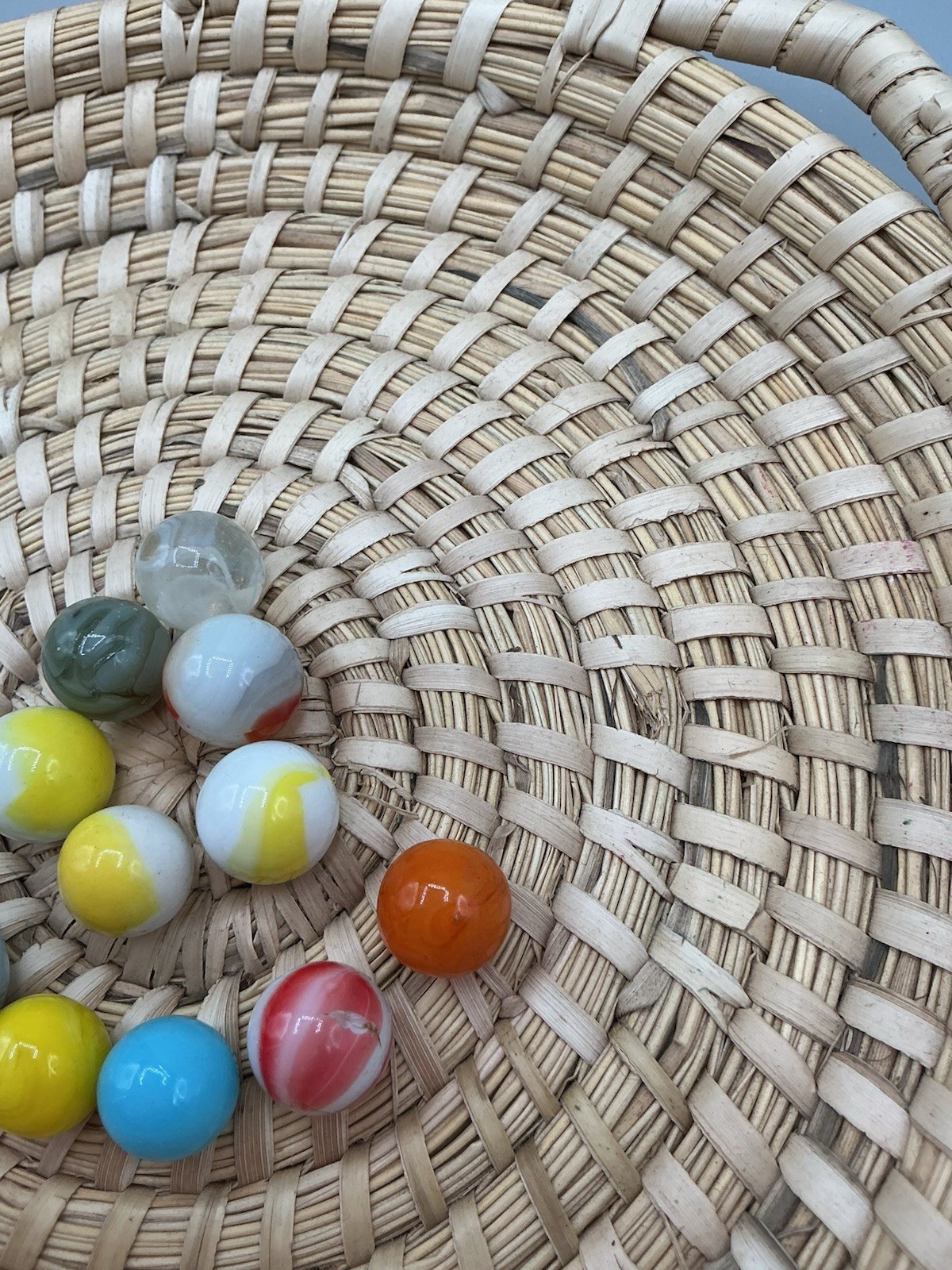 Vintage Marble Lot Of MARBLES UV Reactive Cadmium and Uranium