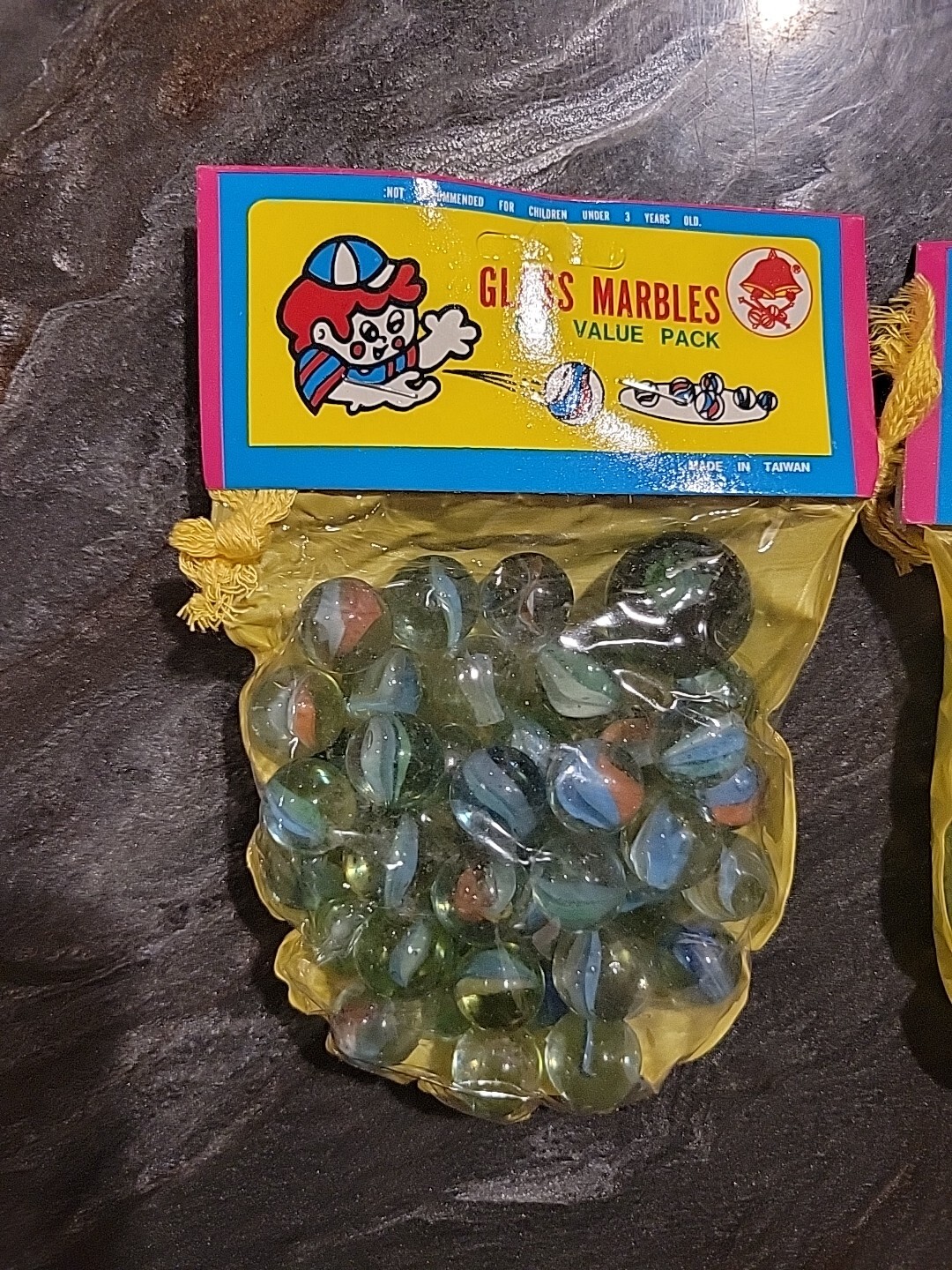 🌟299 2 Bags of Vintage Nanco Glass Marbles Big Value Pack with Shooter NOS 🌟