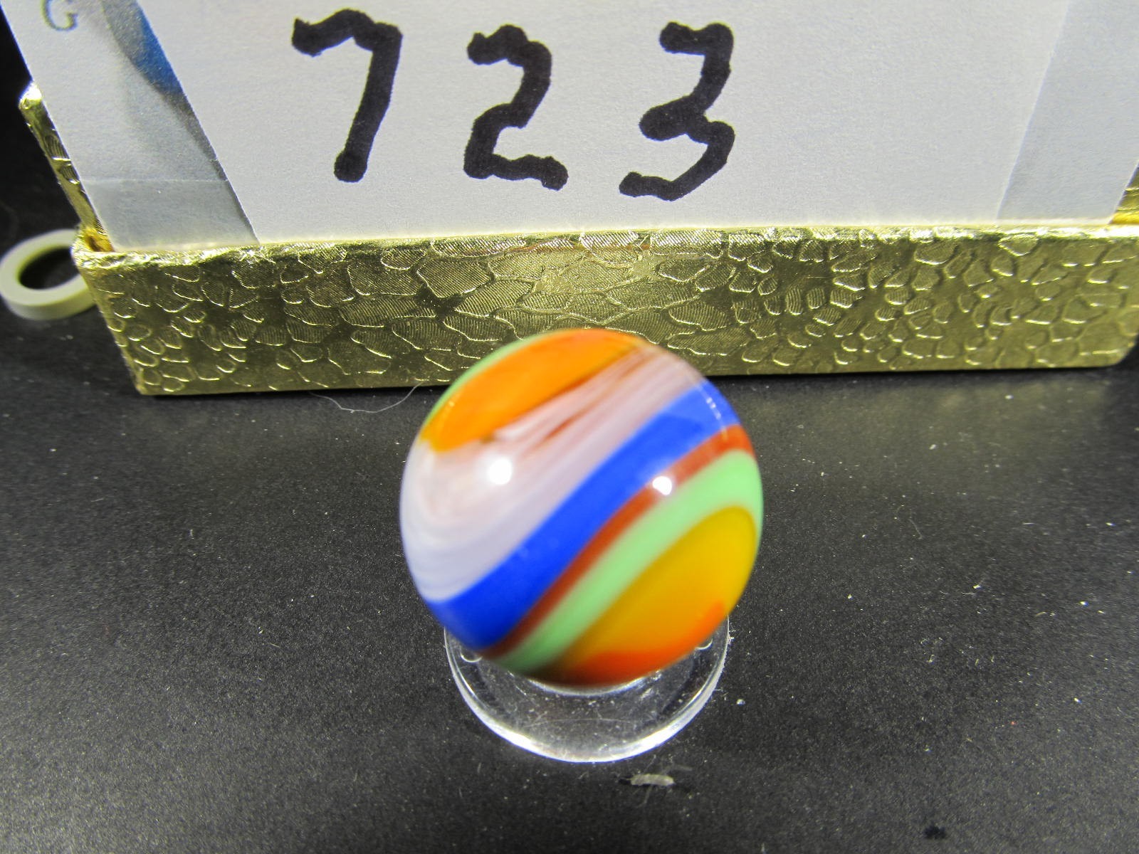 ABSOLUTELT STUNNING 5 COLOR POPEYE MARBLE BY MC MARBLES-MINT