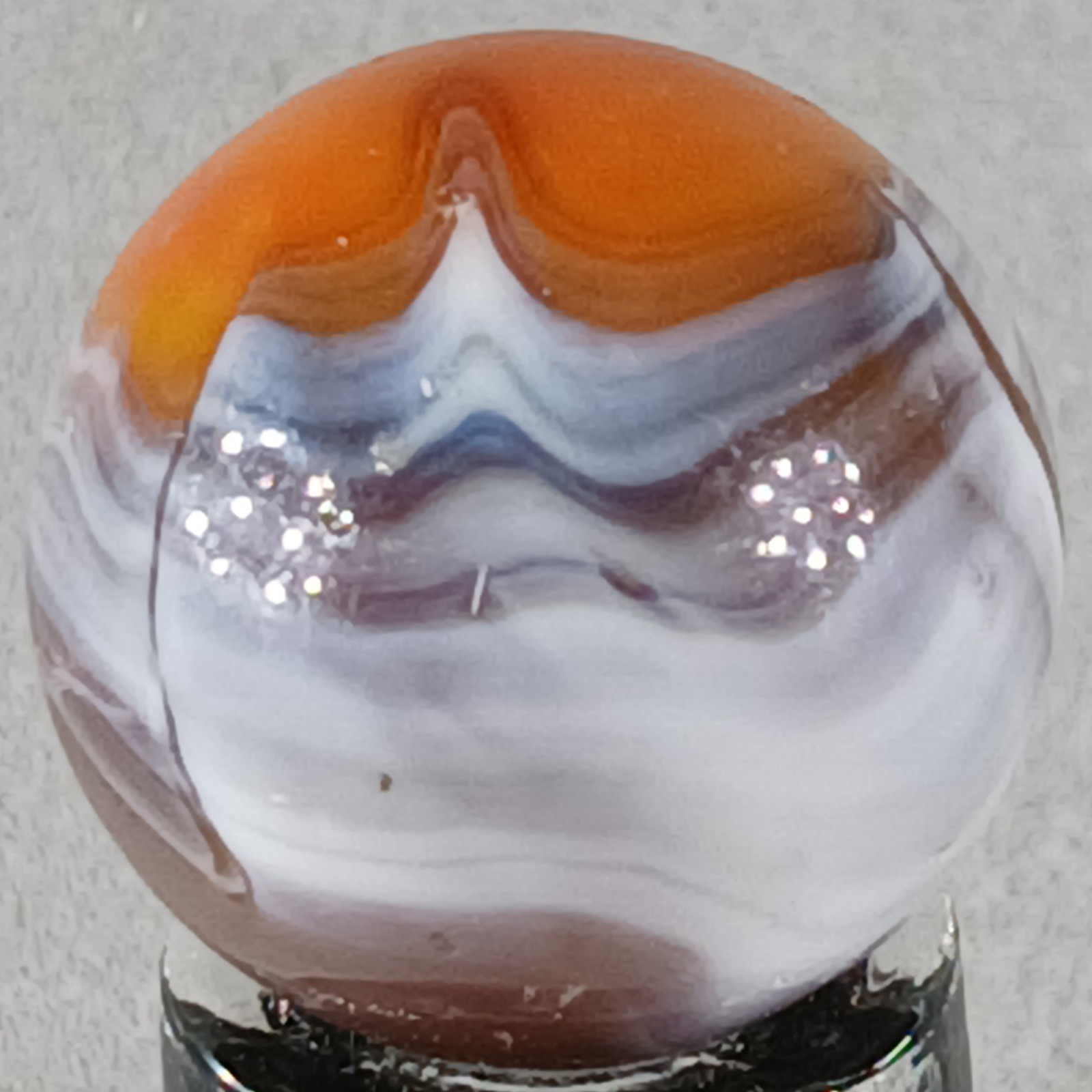 Vintage Vitro Exotic Conqueror Marble .63 Inches Near-Mint Condition