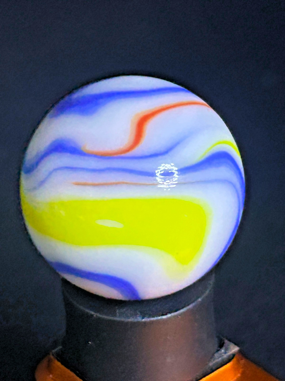 Christensen Agate CAC Swirl Marble Multi-Color Ribbons UV+ .96″ Sh24
