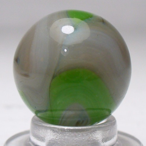 #1064 West Virginia Swirl Marble with Nice Grey and Green Swirls. Alley, Champ
