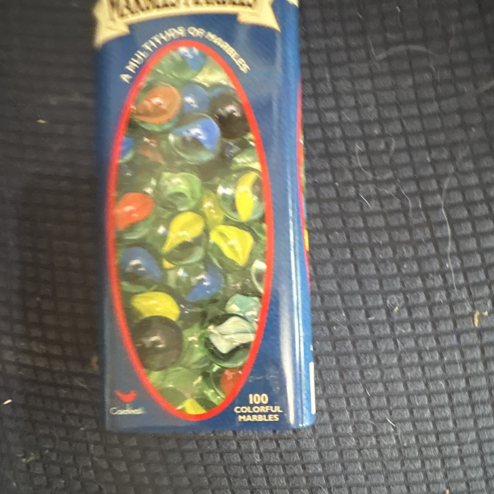 Cardinal Kids Collection 100 Colorful Glass Machine-Made Marbles Tin MPN 164
