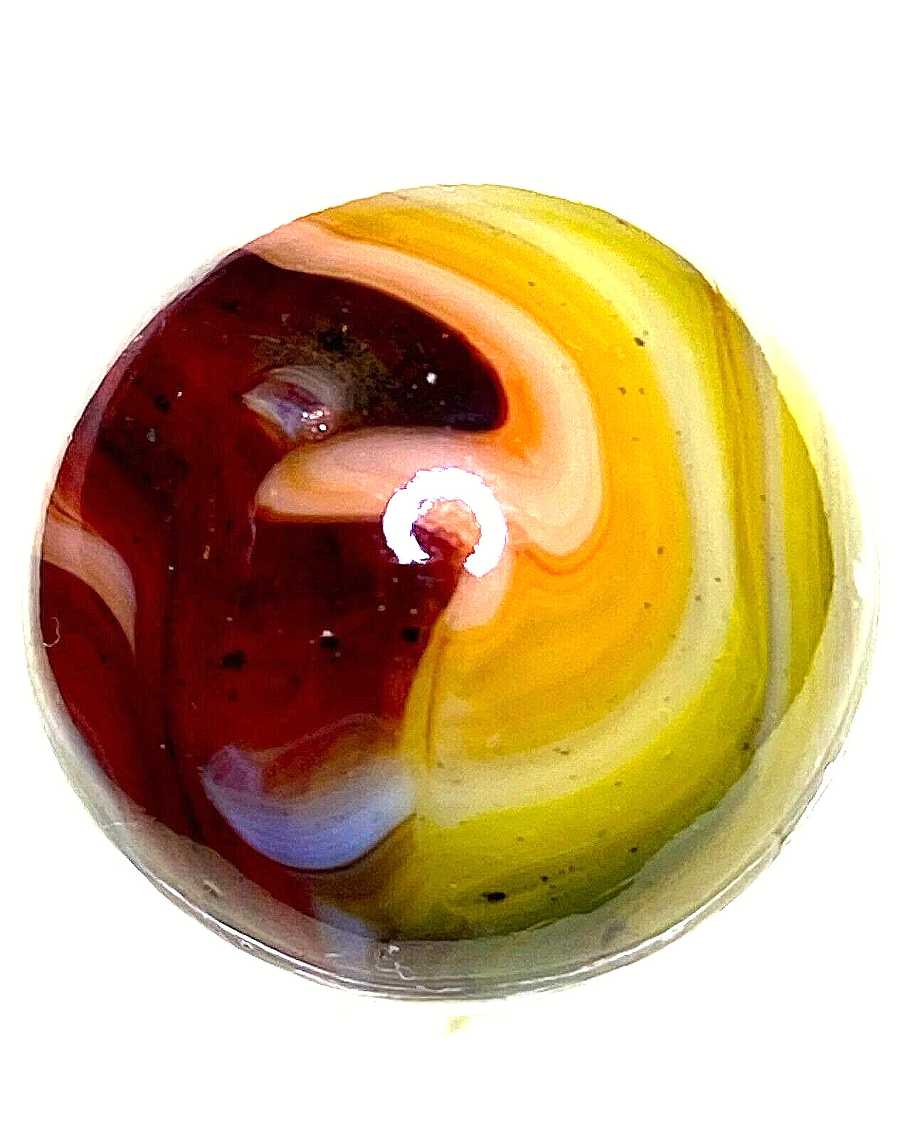 DAS/CHAMPION/WV/JABO AMAZING WATERMELON RED GLASS SWIRLED SHOOTER .69″ M360