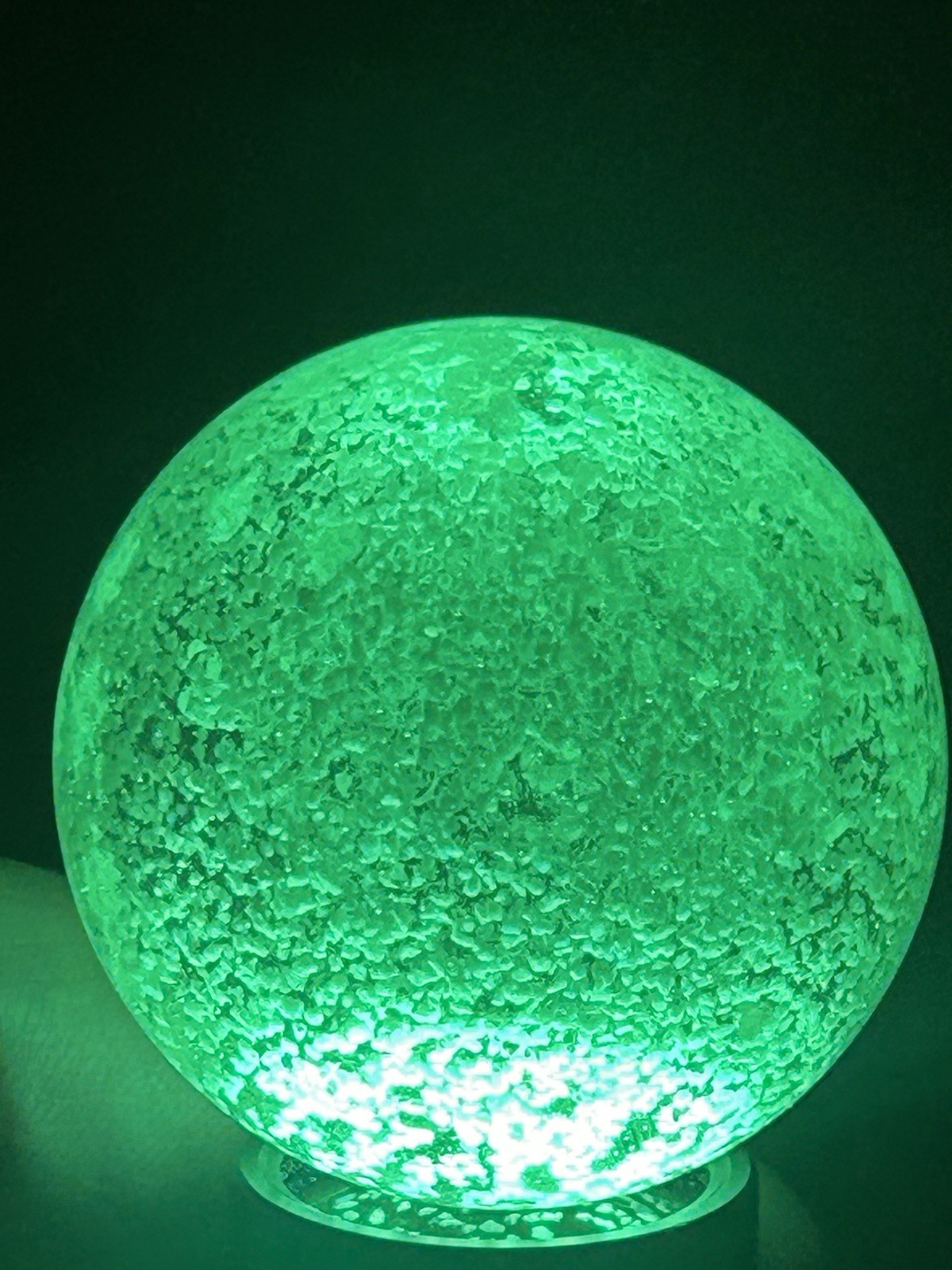 2” 50mm Glow In The Dark Marble Sphere UV Reactive ling Wave Short 365 395