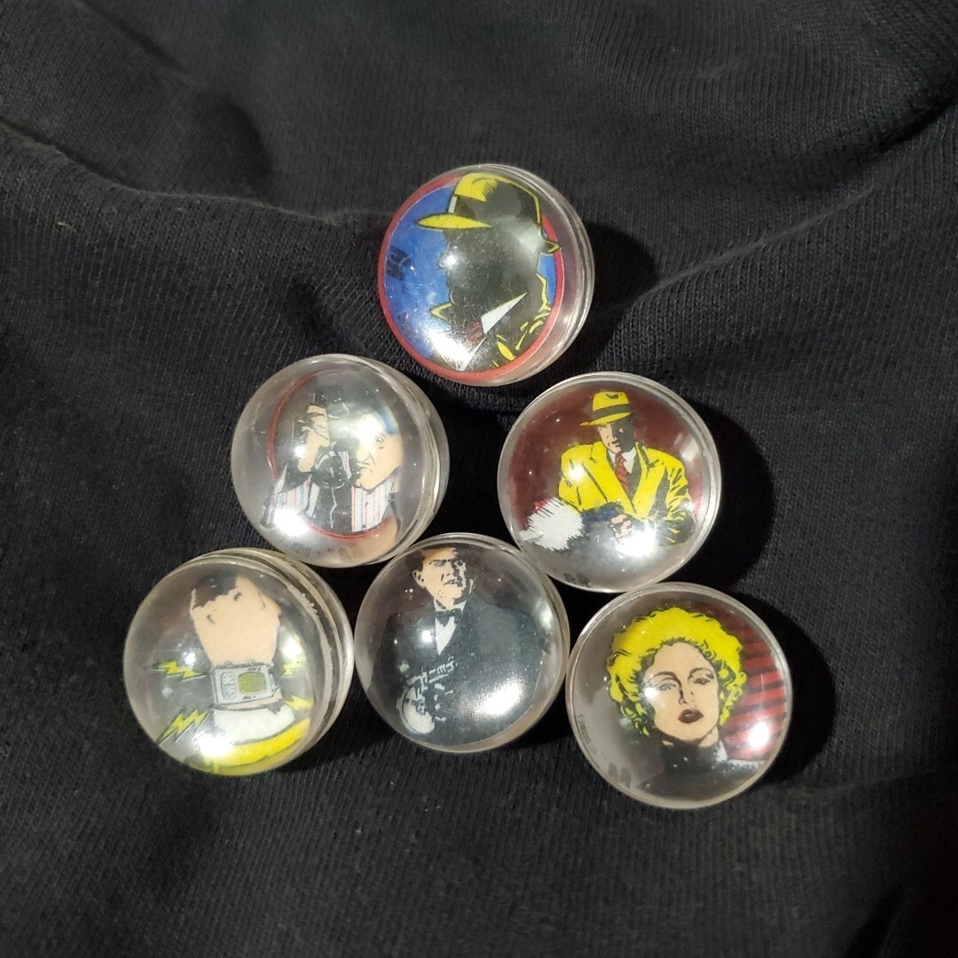 Walt Disney Dick Tracy Collection Rad Rollers Collectible Action Marbles 1990 RR