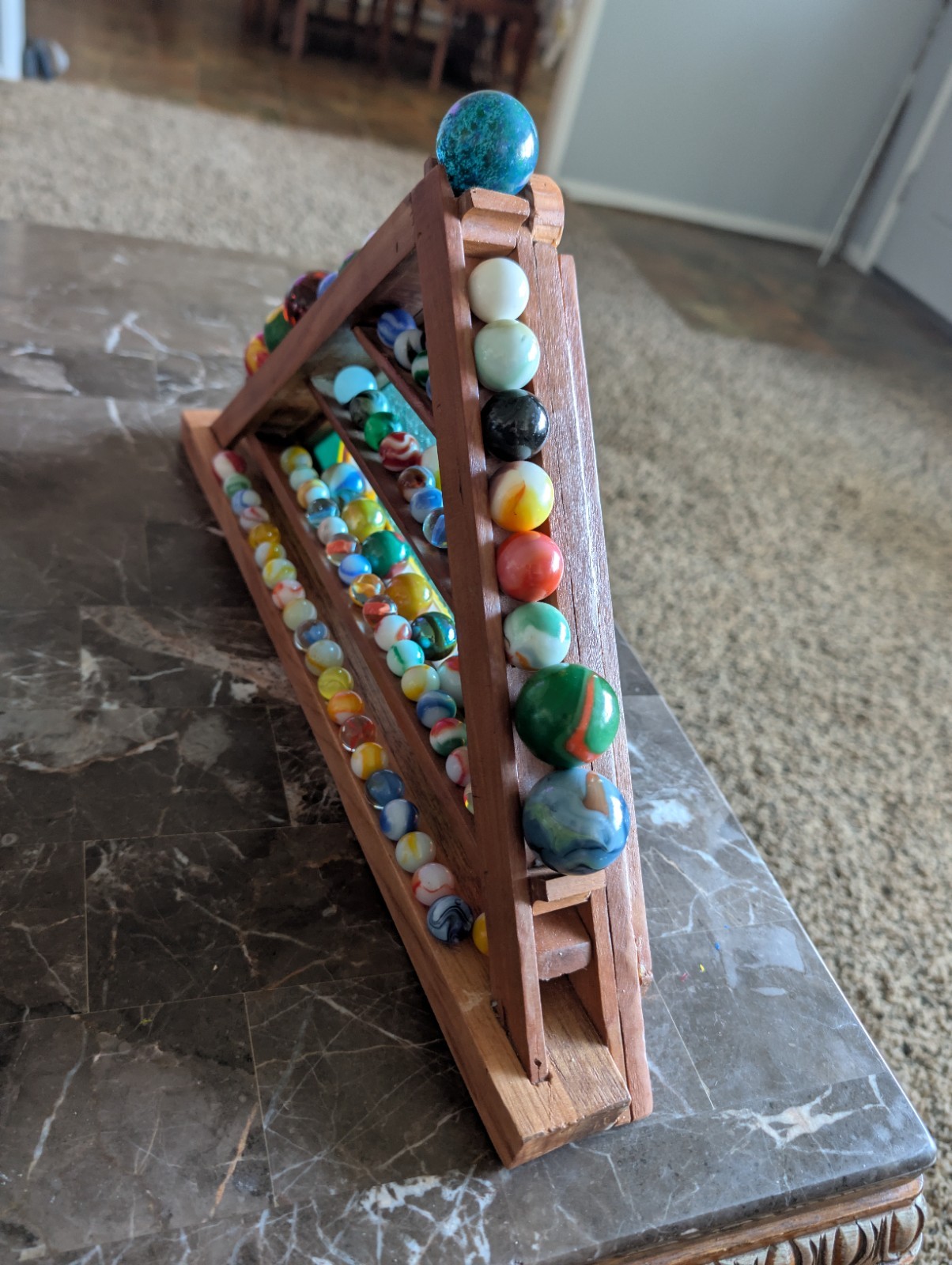 CHERRYWOOD DISPLAY OF MINT TO NM OLD MARBLES AKRO PELTIER VITRO VACOR WV SWIRLS