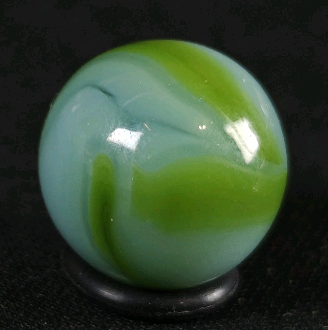 Vintage Marble – Alley / Ravenswood .64″ Blue & Green Wvs West Virginia Swirl