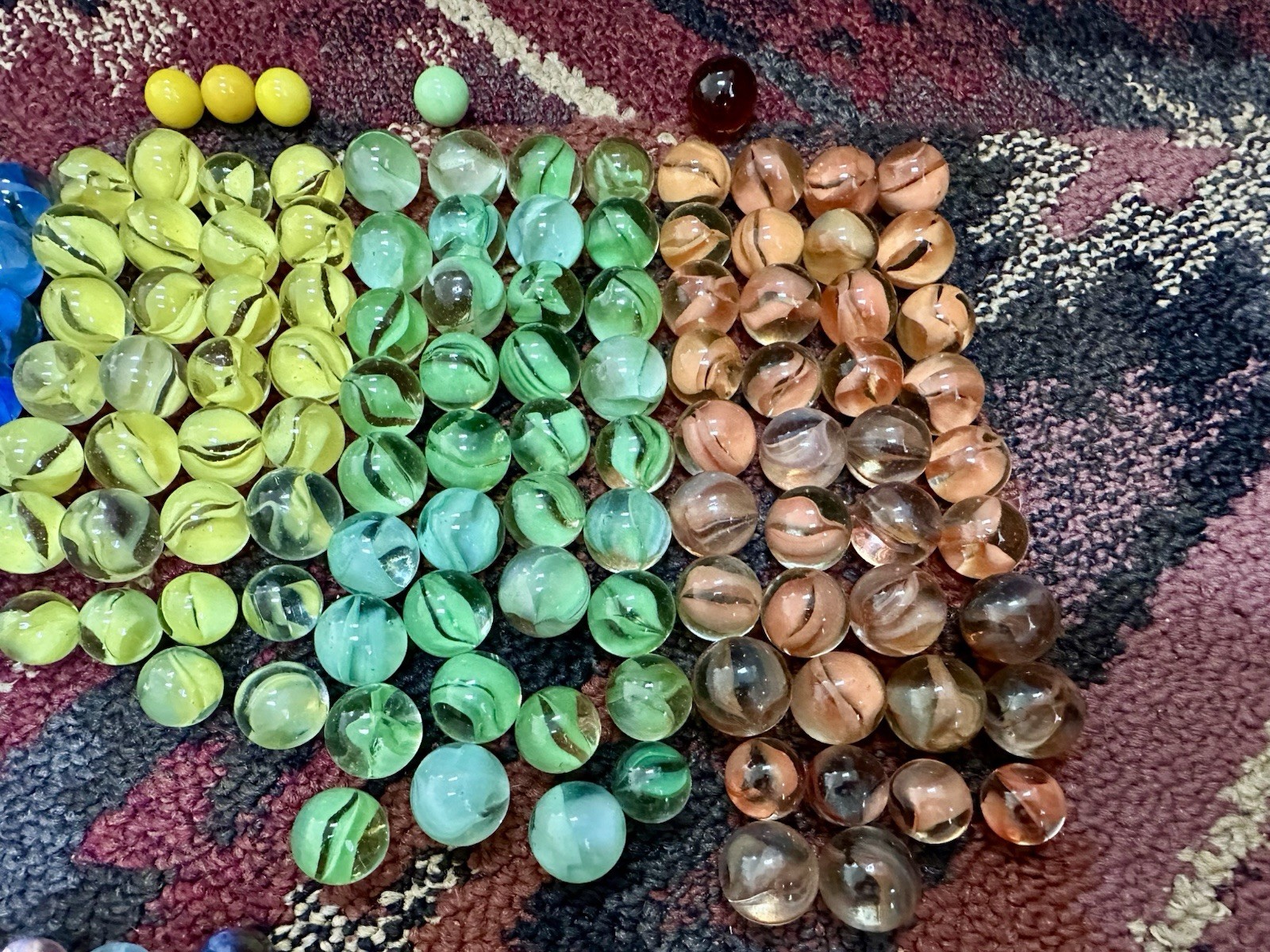 Antique & Vintage Mixed Marble Lot 150+ Marbles Great Old Collection