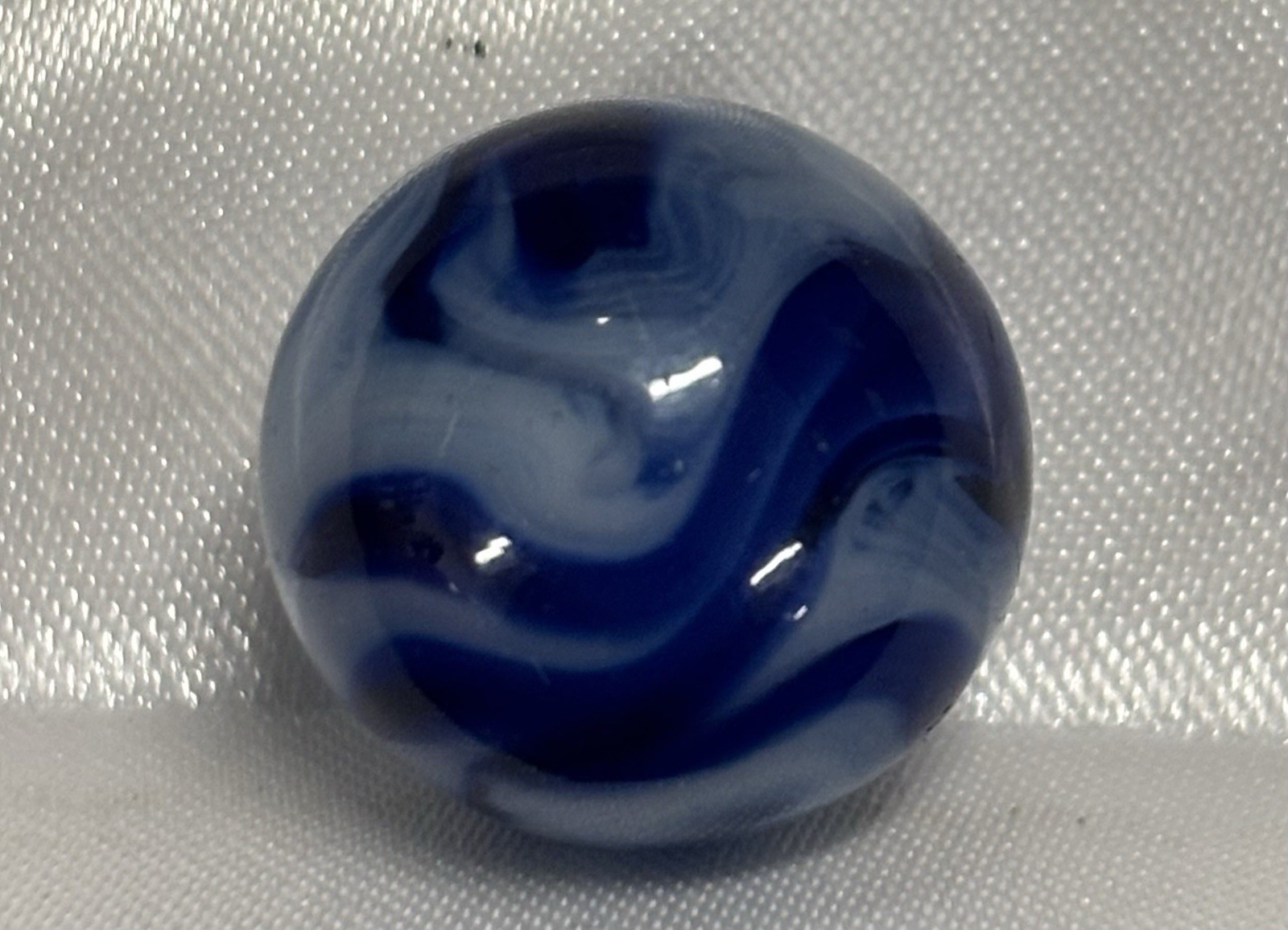 Christensen Agate Marble Transparent Blue And white Swirl