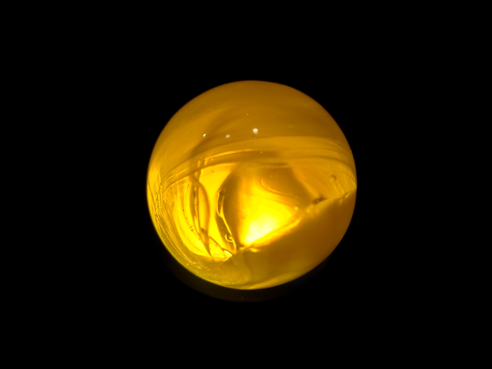 Christensen Agate AMBER-YELLOW PRISTINE WET MINT (personal collection)
