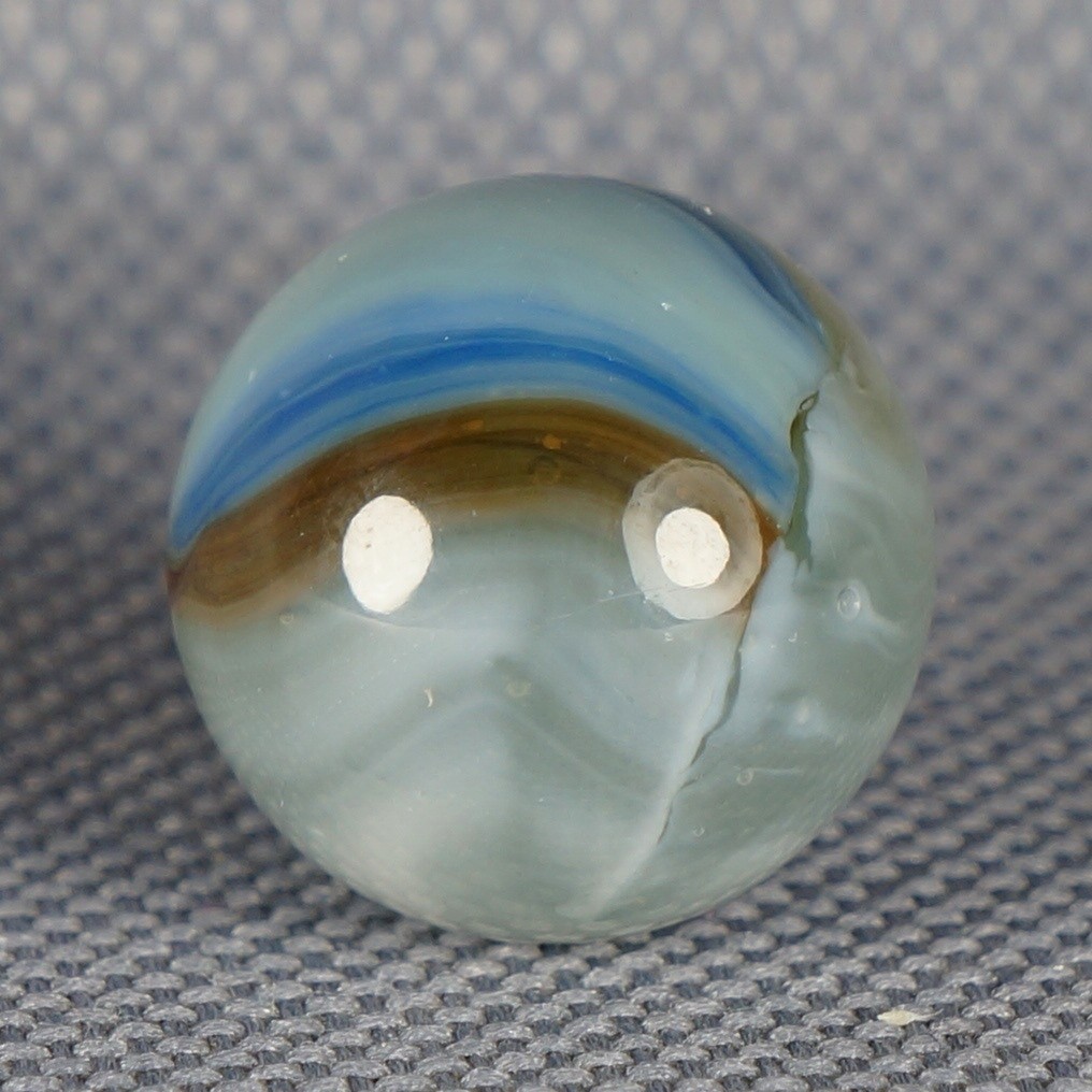 Vintage Marble: Mint 5/8 Vitro Agate Superior Tri-Lite -One Killer Old Mib