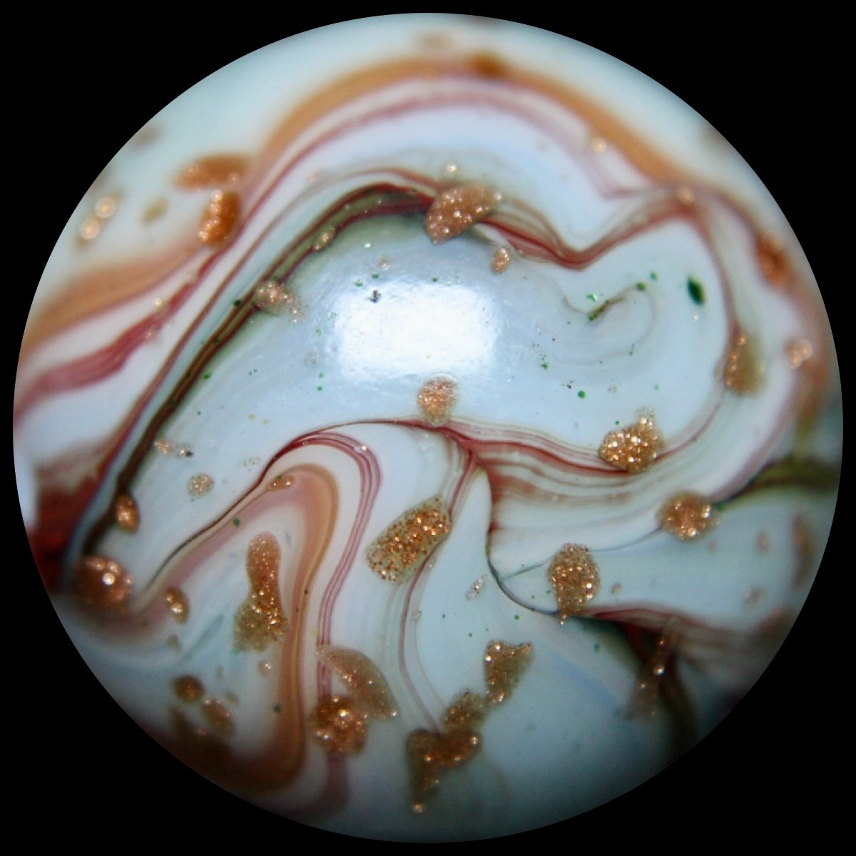 DAS Harvest Moon Marble Collector Series: Wild Dichroic w/Lutz