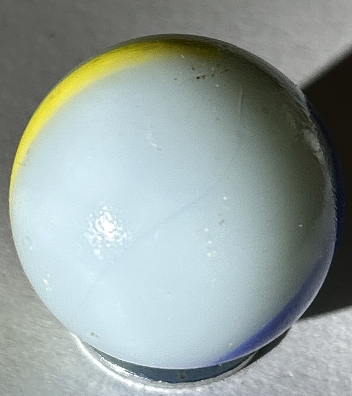 1” PELTIER GLASS COMPANY, National Line Rainbo Ketchup Mustard Blue Sky Picasso