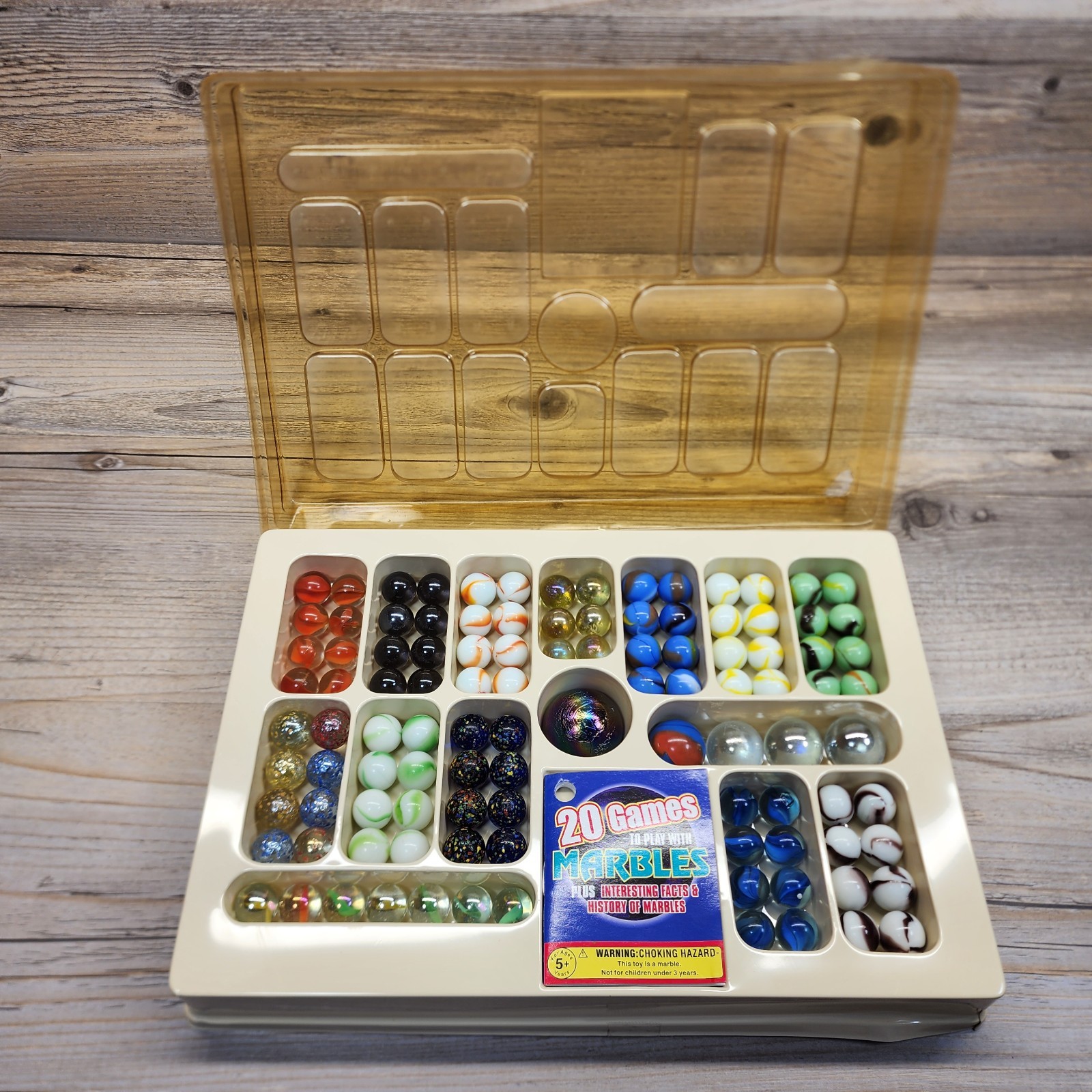 Vintage 1994 IMPERIAL MARVELOUS 106 MARBLES DELUXE SET Outer Box Missing