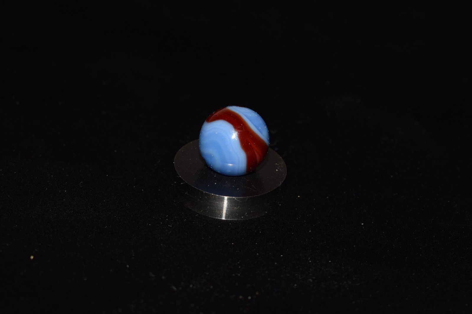 ⭐Vintage Rare Alley Two Color 🔵🔴Spiderman 🕸 Toy Marble Size .625″=5/8″ MINT⭐
