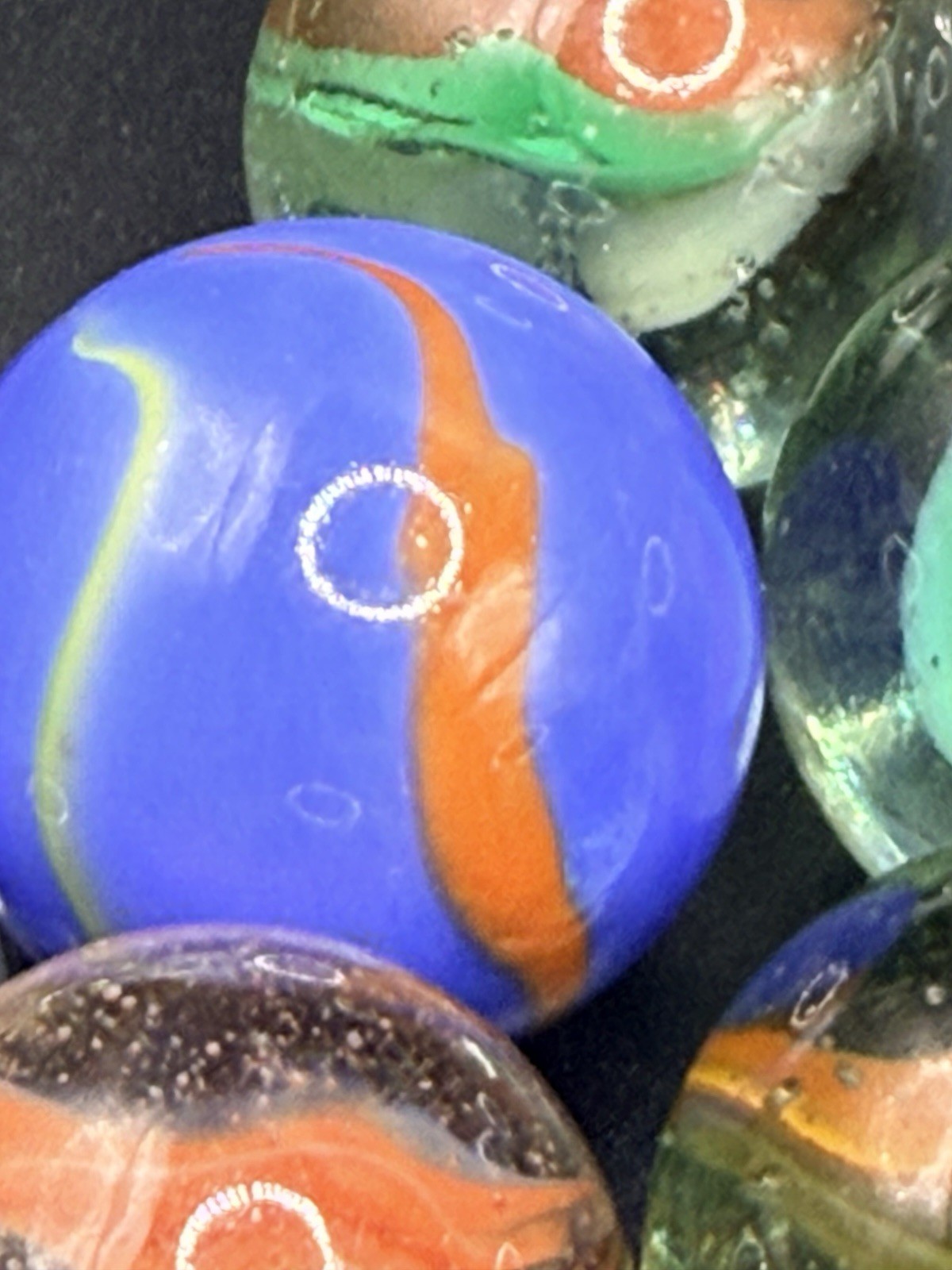 Lot of 13 Beautiful Mixed Spiderman Vintage Marbles Shooter