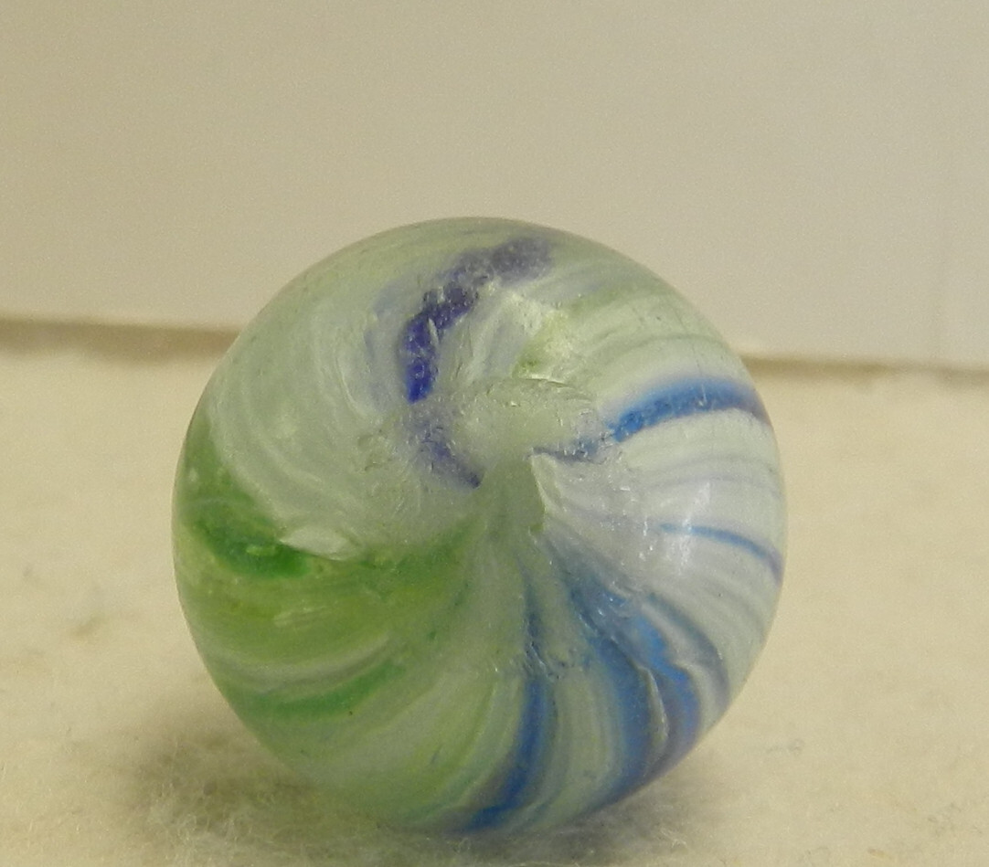 #16466m Slightly Shrunken German Handmade Onionskin Marble .69 Inches