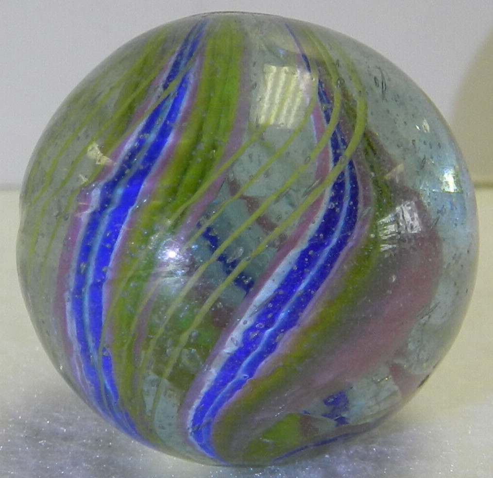 #16889m Bigger 1.08 Inches Divided Ribbon Swirl Marble