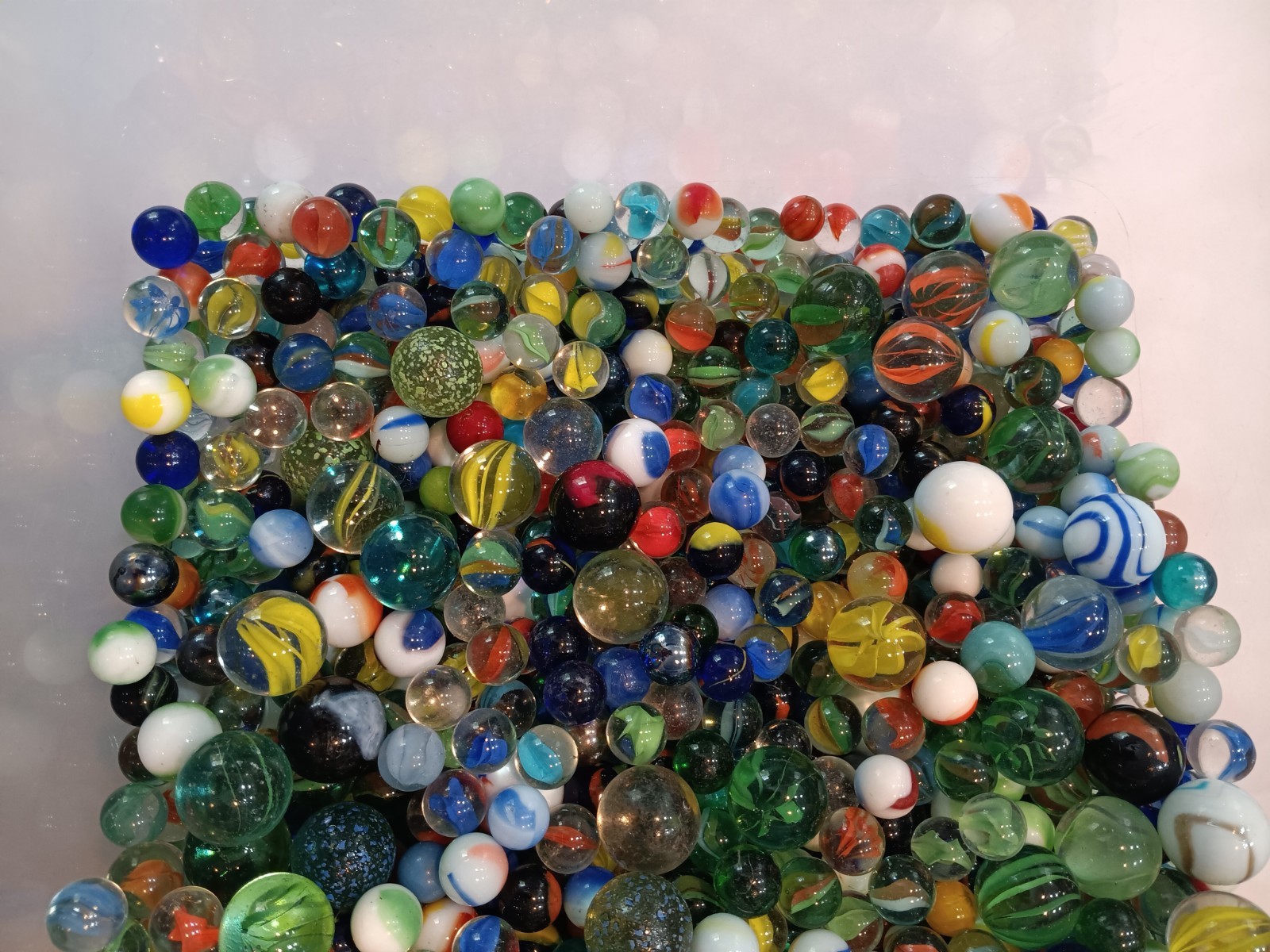 Vintage Filler Marbles- 2+ lbs per lot- Many Colors