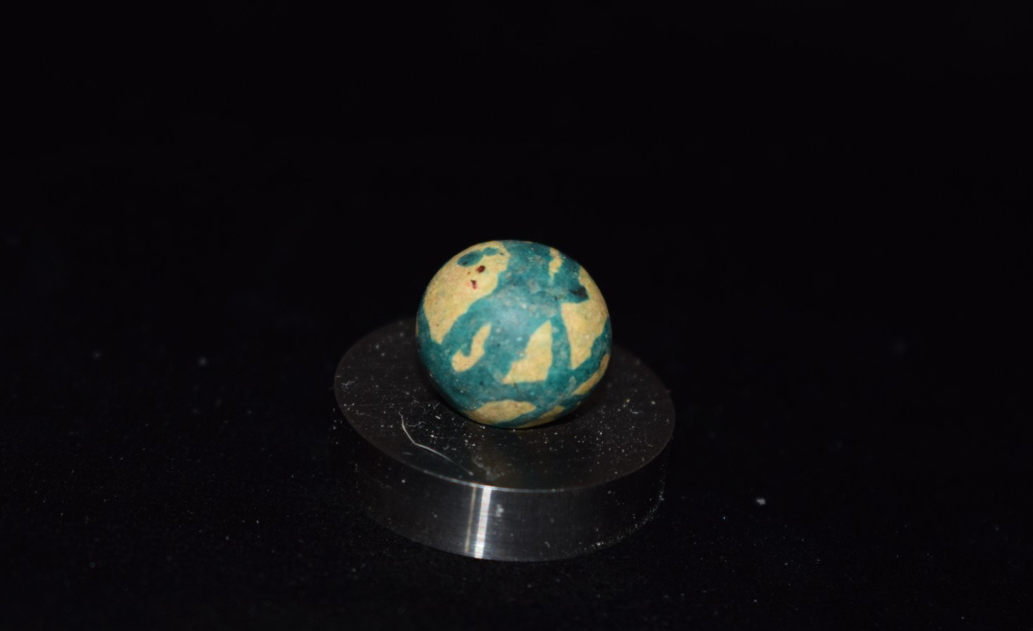 👩‍🦰➖⏩Antique Clay Dyed Drizzle Commie Marble small size .562″=37/64″